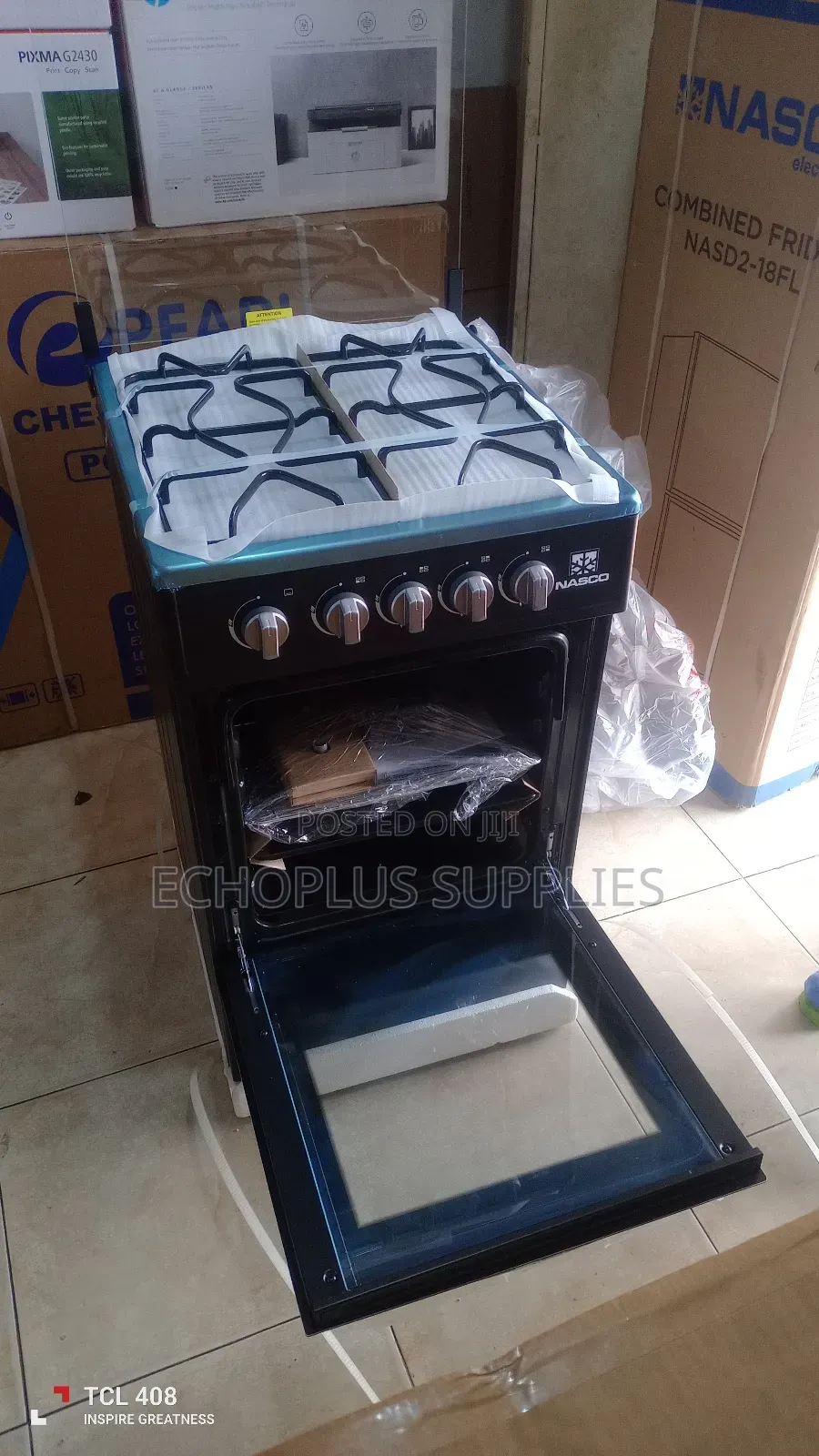 Nasco 4 Burner Gas Cooker Oven With Grill