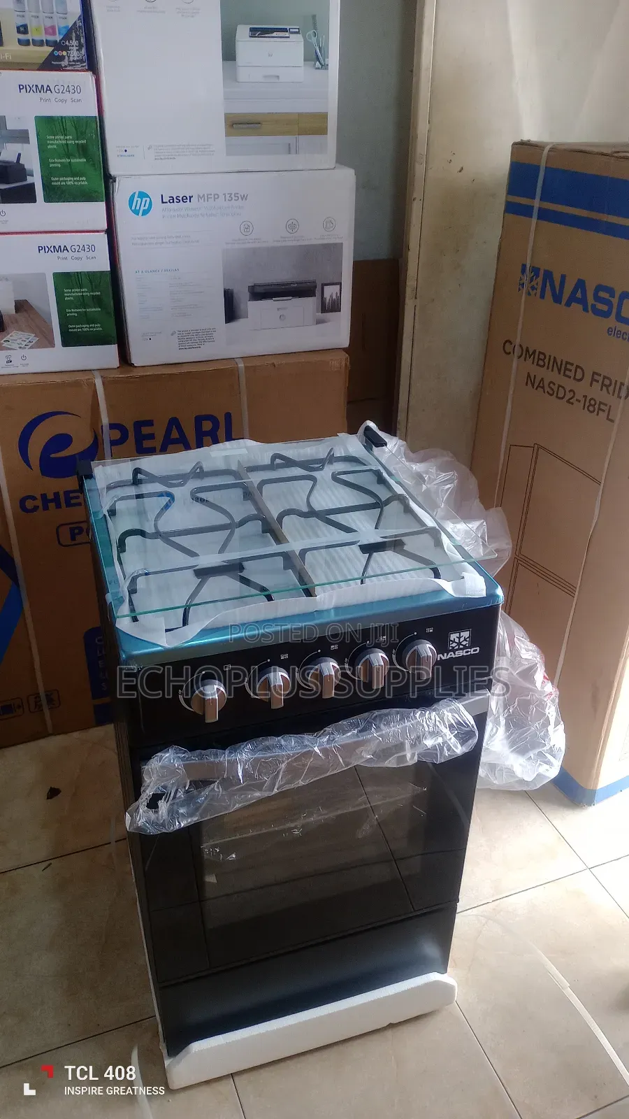 Nasco 4 Burner Gas Cooker Oven With Grill
