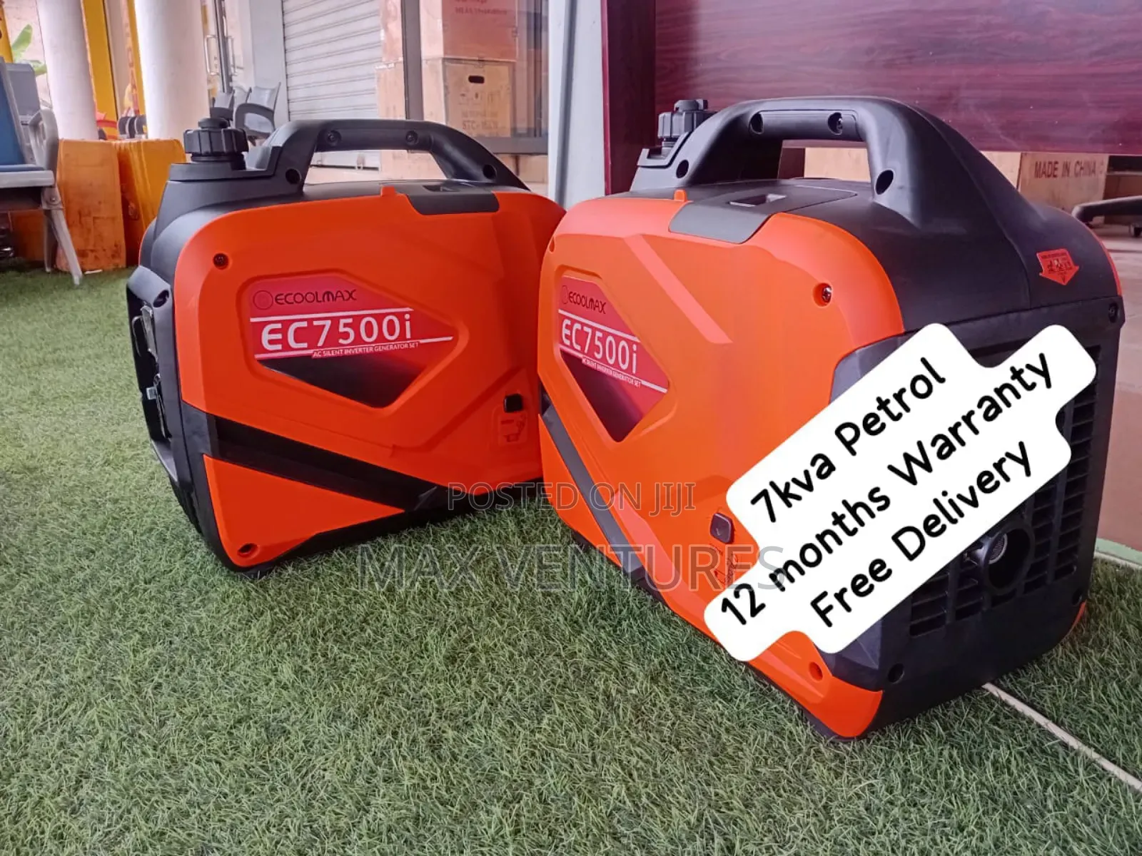 Ecoolmax 7500i Ac Silent Inverter Generator Petrol Pull Start 7kva