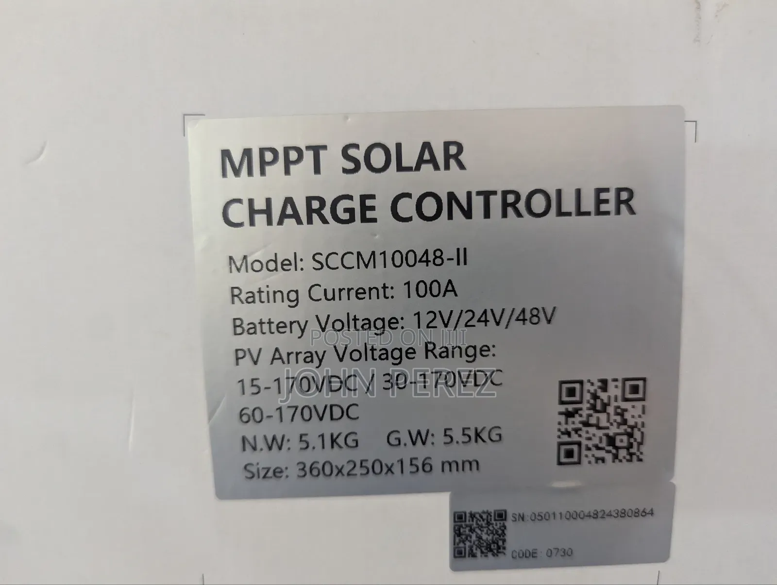 100a MPPT Charge Controller