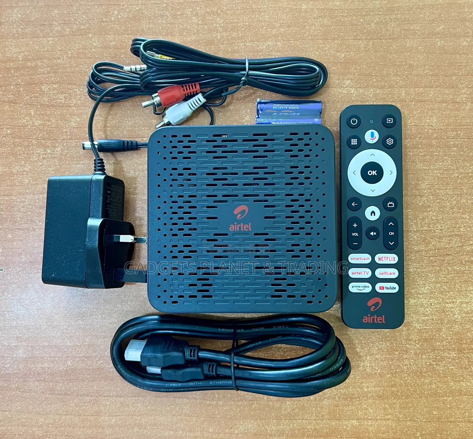 Airtel Android Hot Smart Tv Box + Inbuilt Universal Router - D350