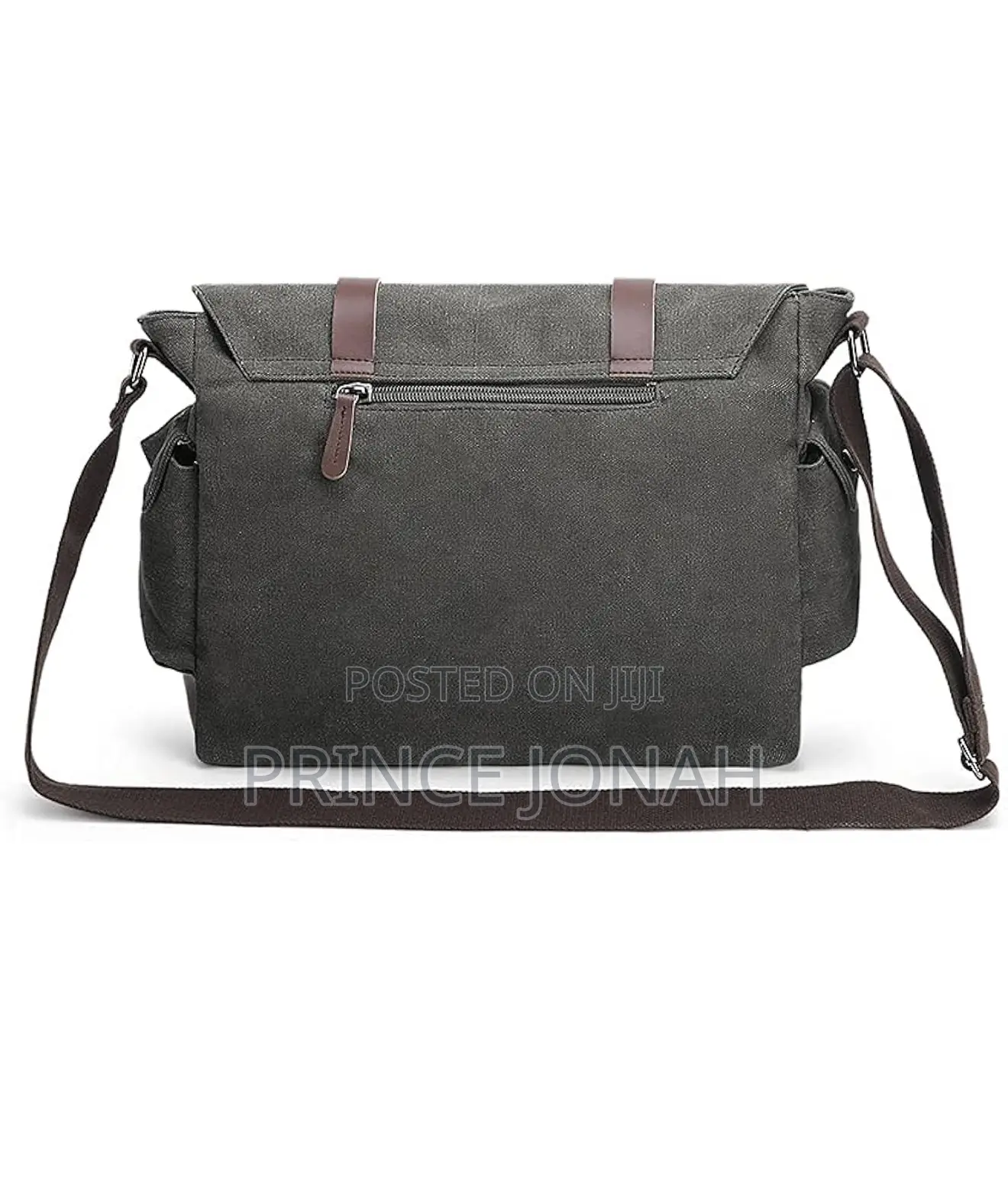 Verlenpaple Canvas Messenger Bag, Men's Shoulder Grey