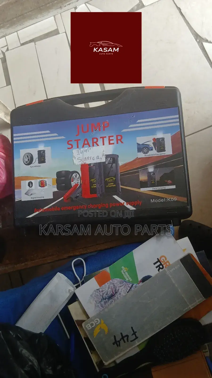 Jumper Starter With Tire Inflator Complete Set (Type B)