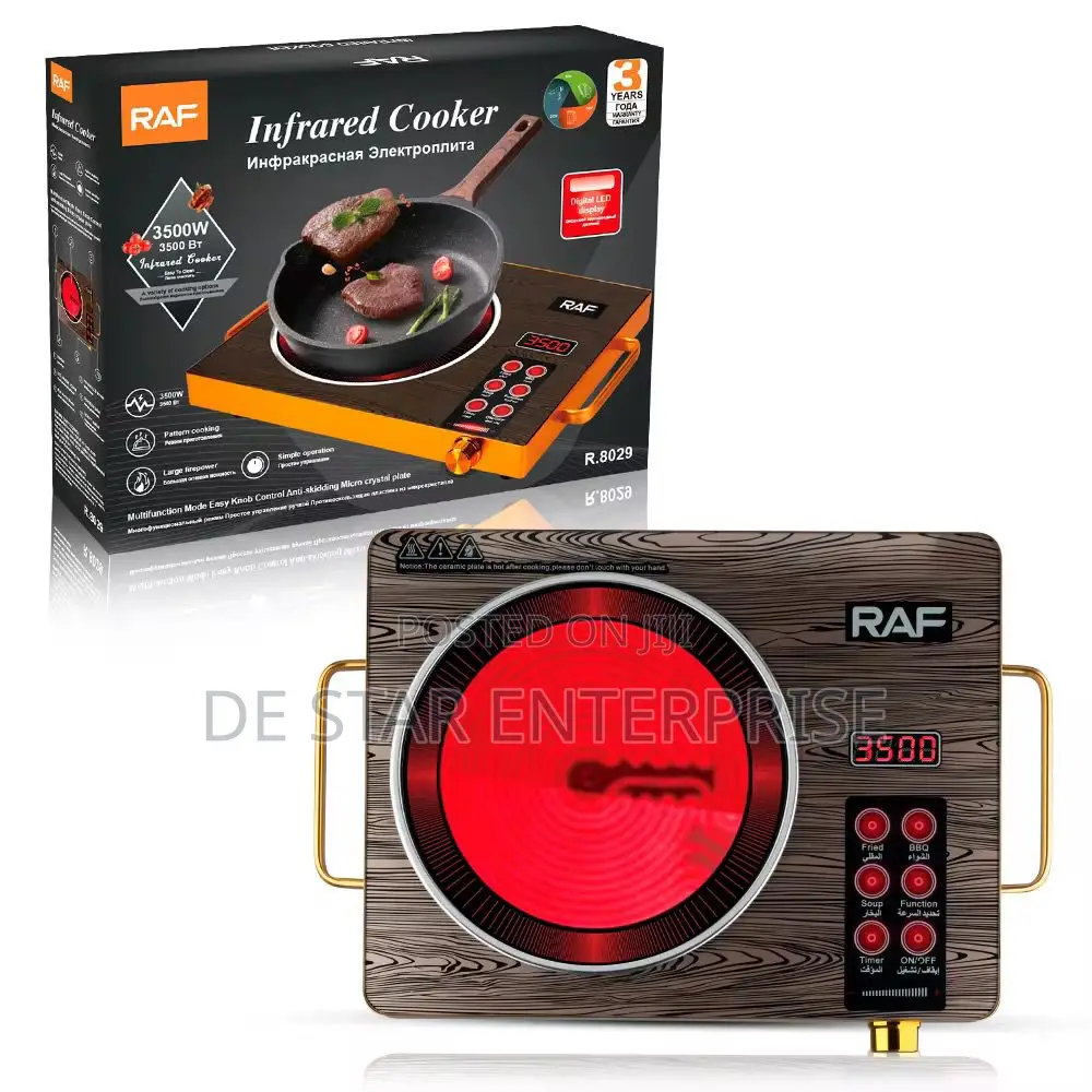 Raf Infrared Single Plate Cooker – Fast Durable