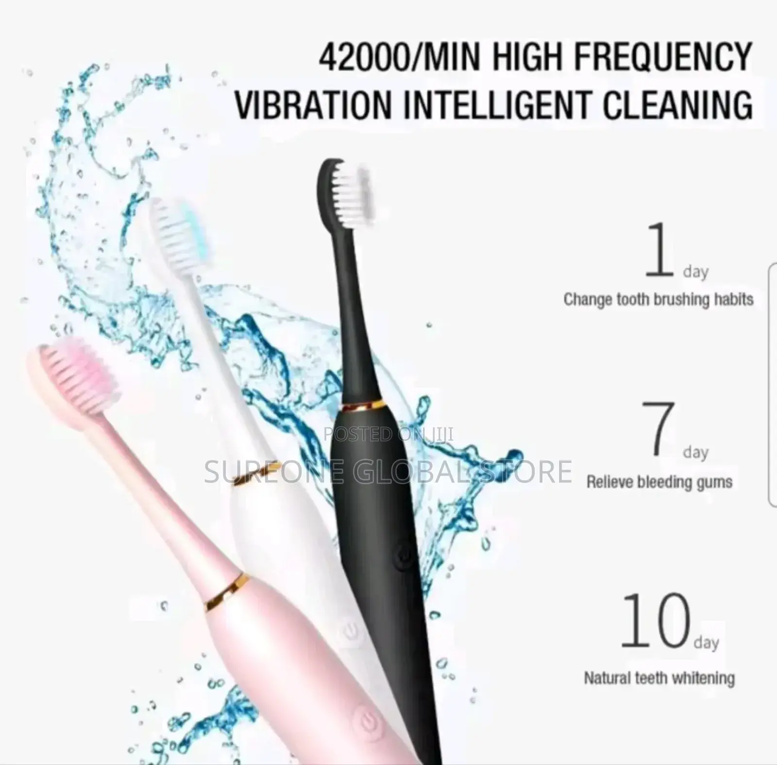 Electric Toothbrush High Frequency 6 Cleaning Modes