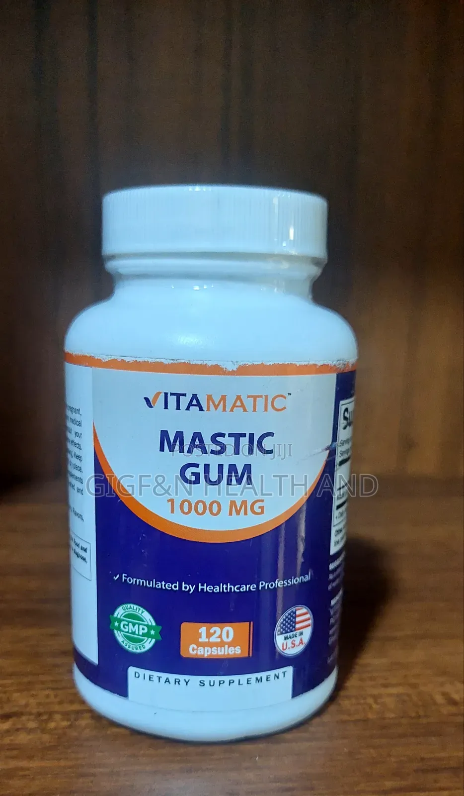 Vitamatic, Mastic Gum, 120 Capsules (500 Mg Per Capsule)