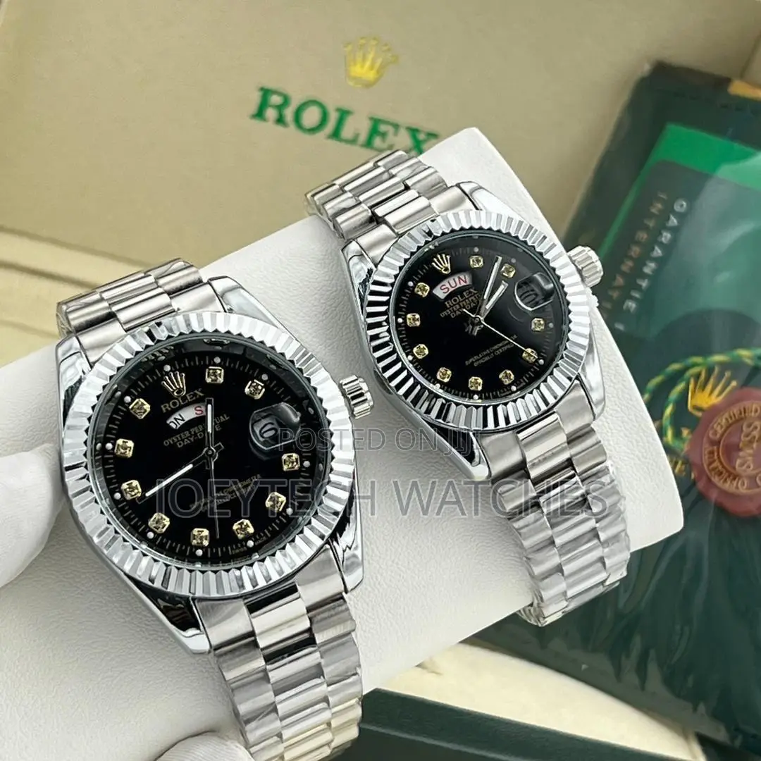 Couple Rolex Watch ( Silver )