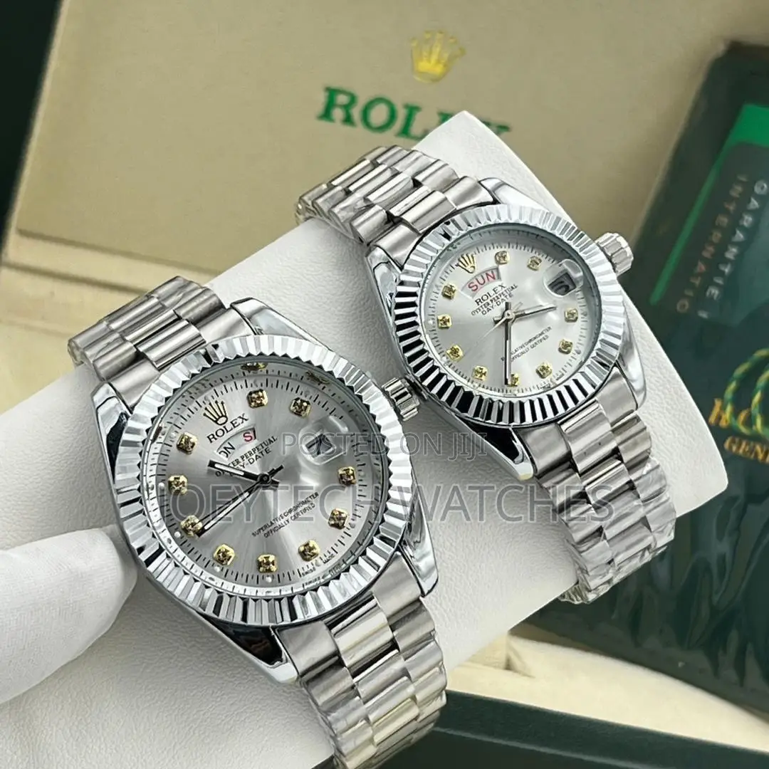 Couple Rolex Watch ( Silver )