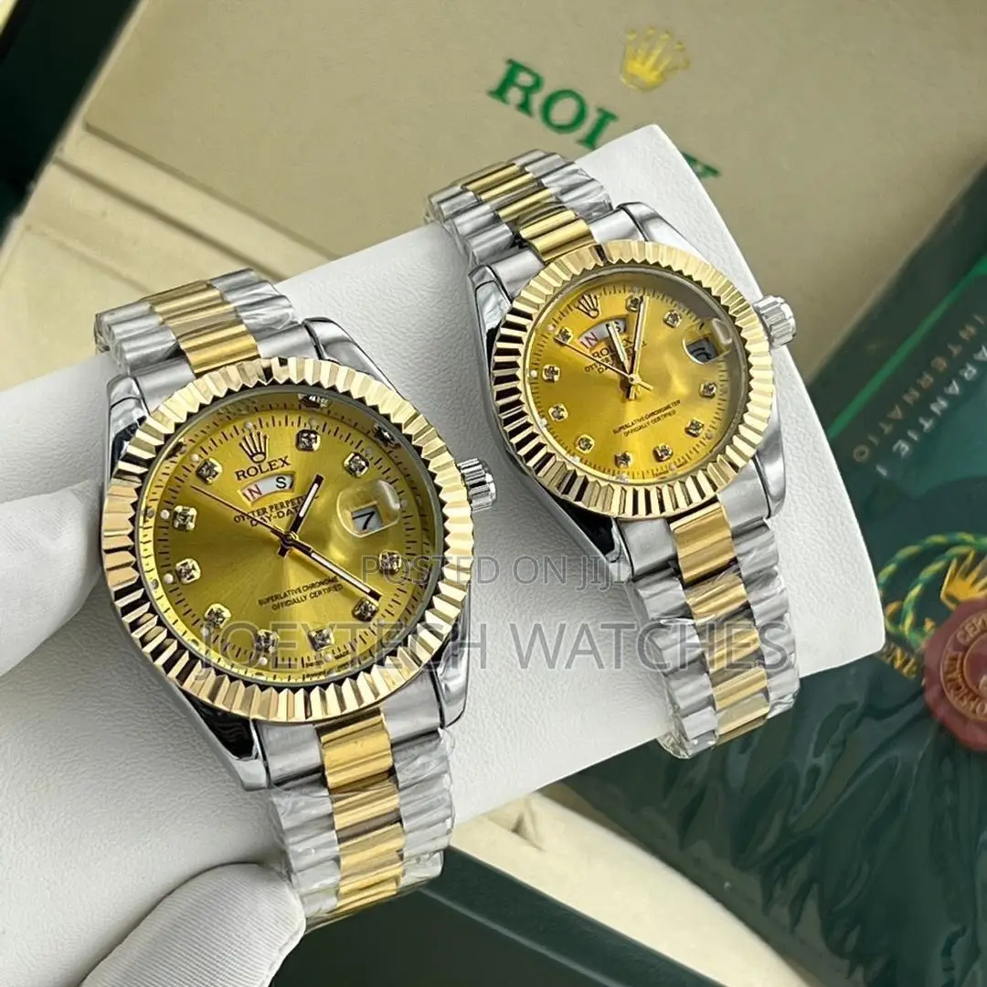 Couple Rolex Watch ( Silver )