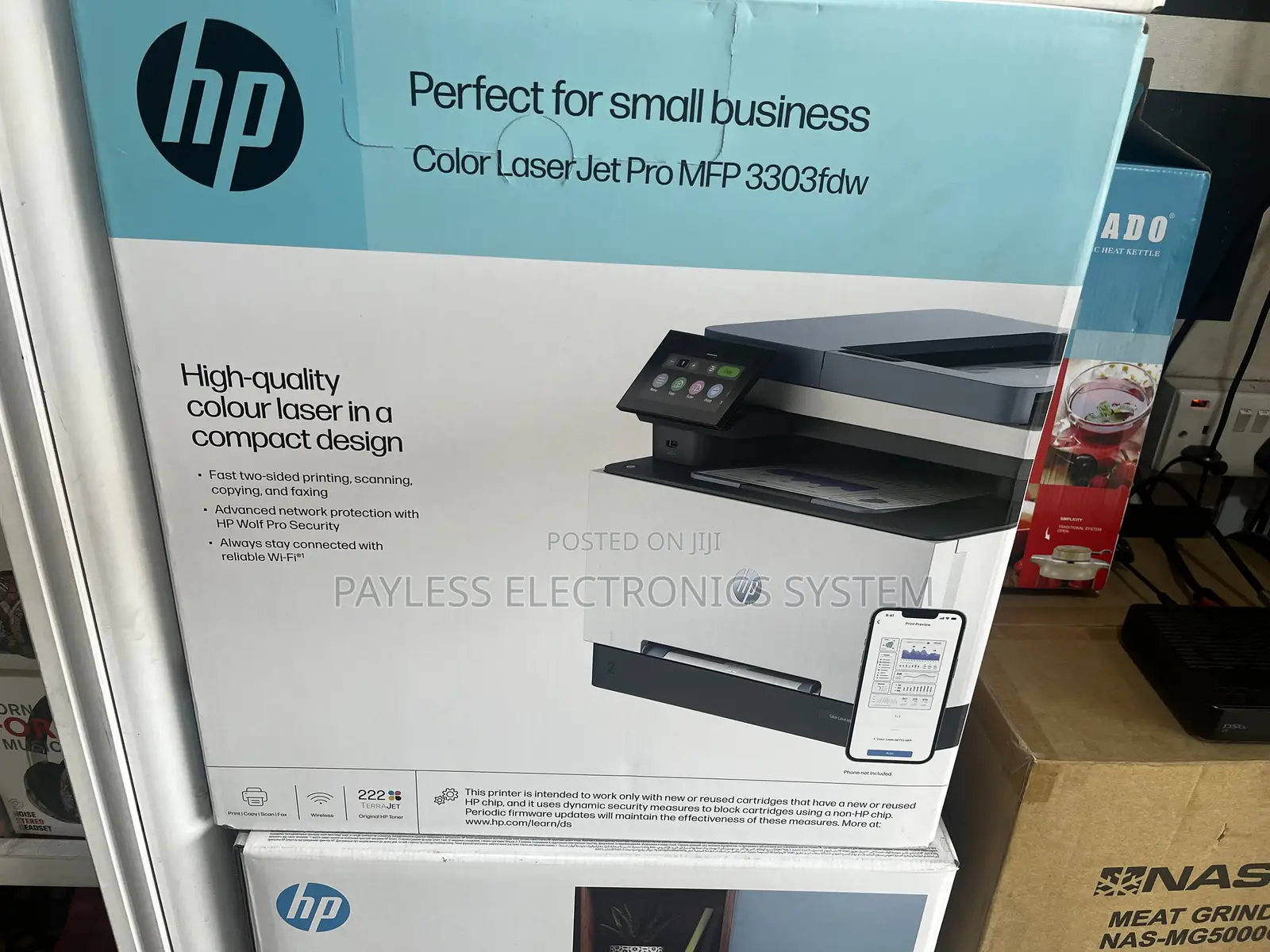 Hp Color Laserjet Pro MFP 3303fdw - Wireless, Print, Scan, Copy, Fax,