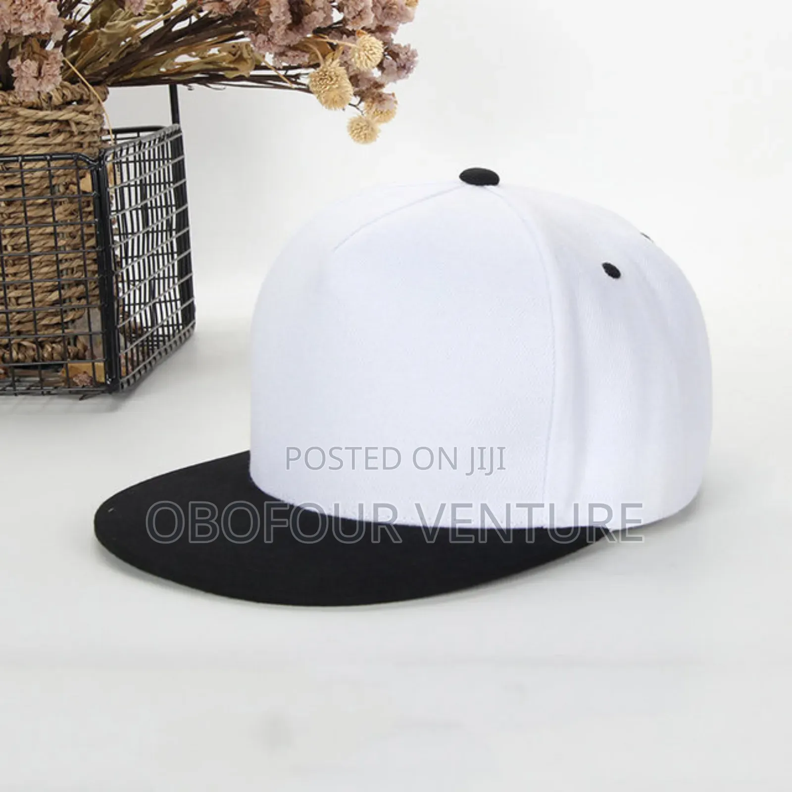Angel Black and White Flats Hat for Every-Season and-All Occasions Gh