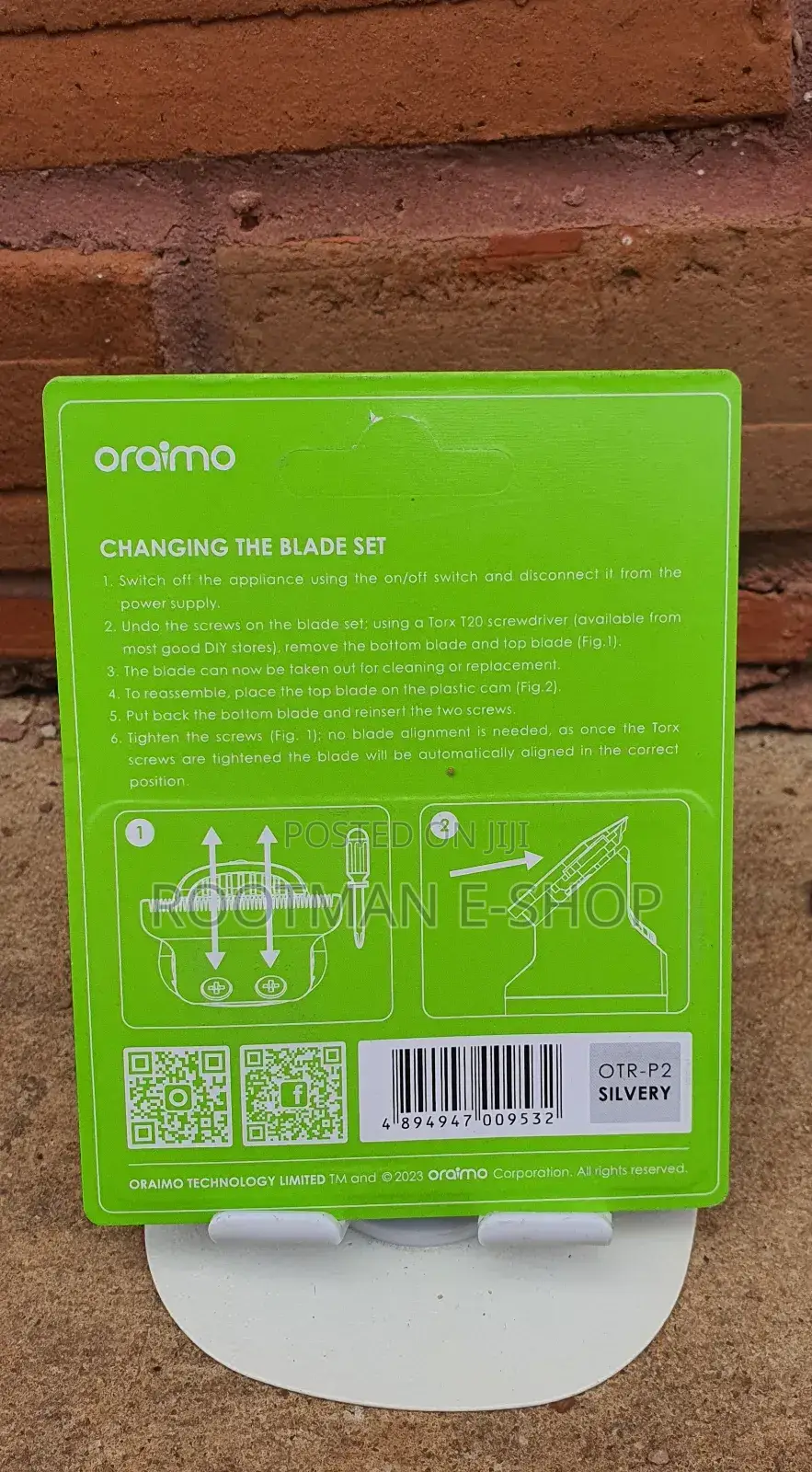 Oraimo Tr12 Blade Trimmer Blade for Smart Trimmer 2 Opc-Tr12