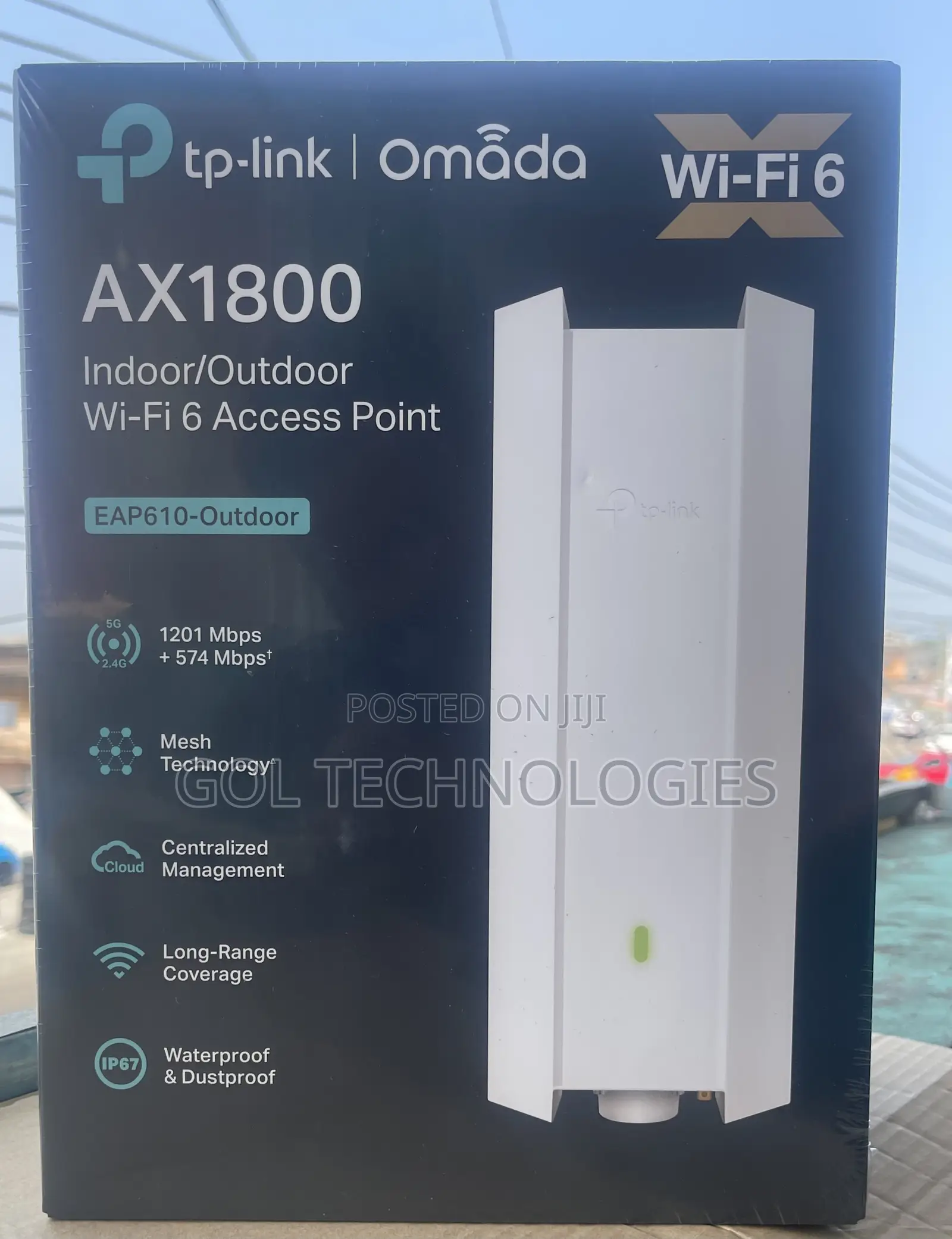 Tp-Link Ax1800 Indoor / Outdoor Wifi 6 Access Point Omada