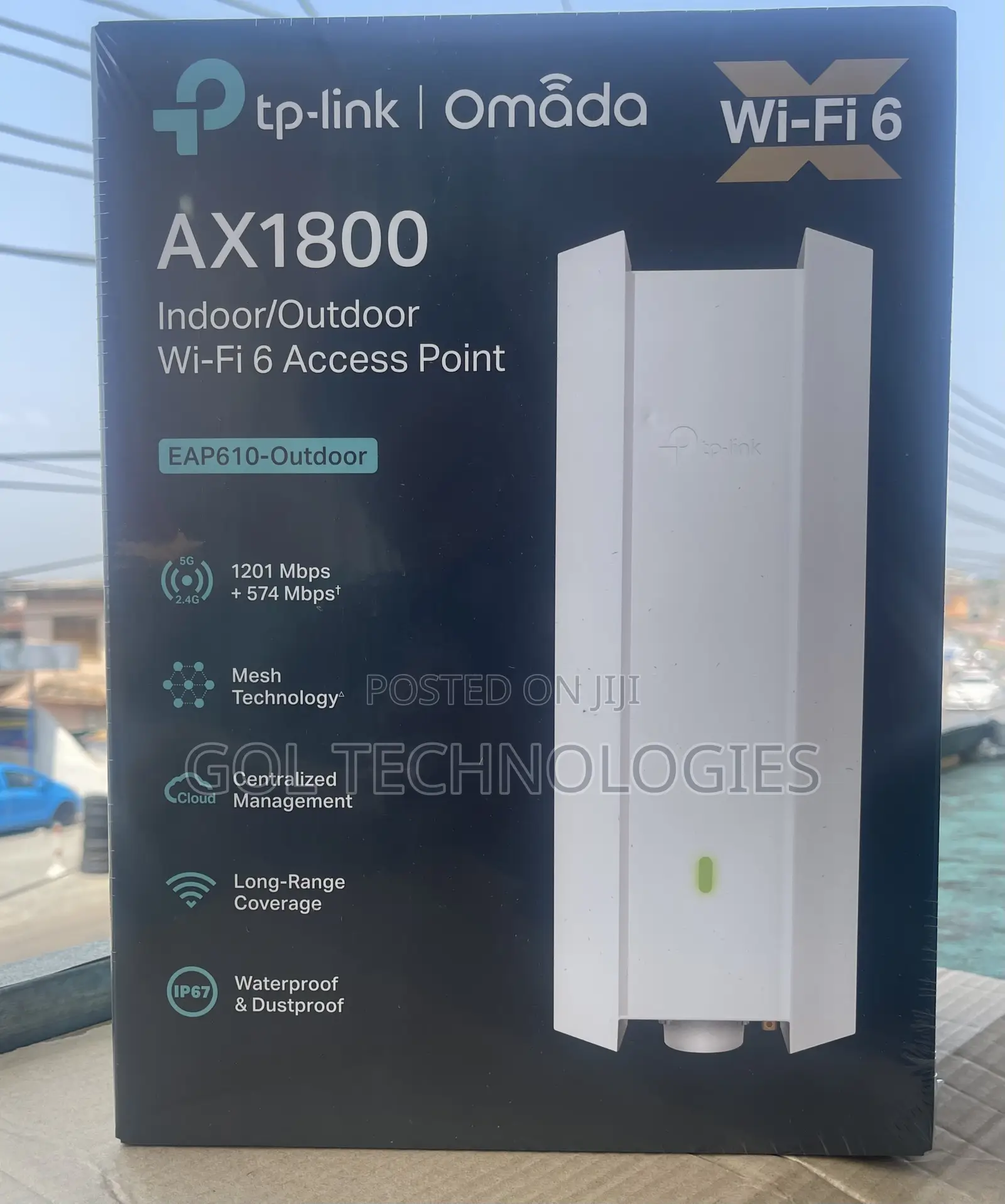 Tp-Link Ax1800 Indoor / Outdoor Wifi 6 Access Point Omada