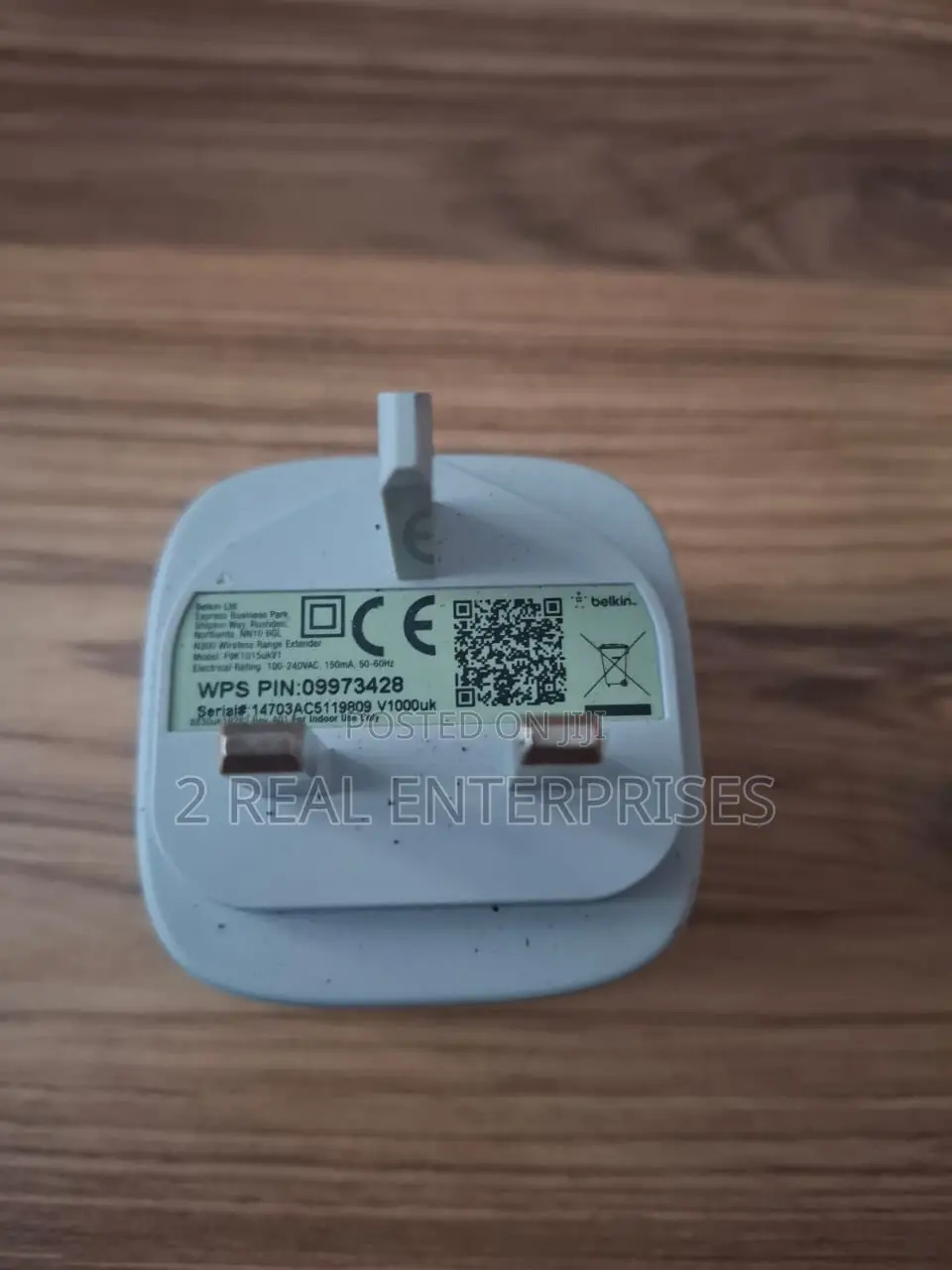 Genuine Belkin F9k1015 Wi-Fi Wireless Range Extender N300