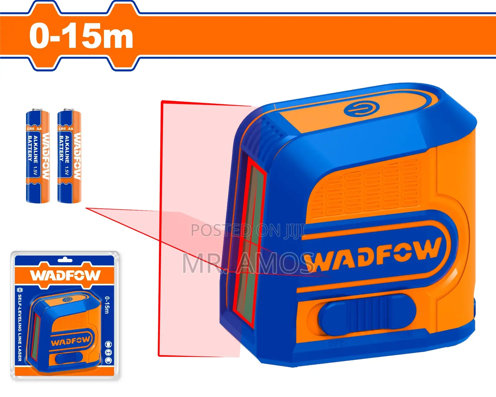 0-15m Self Leveling Line Laser With Red Laser Beam - Wle1m03
