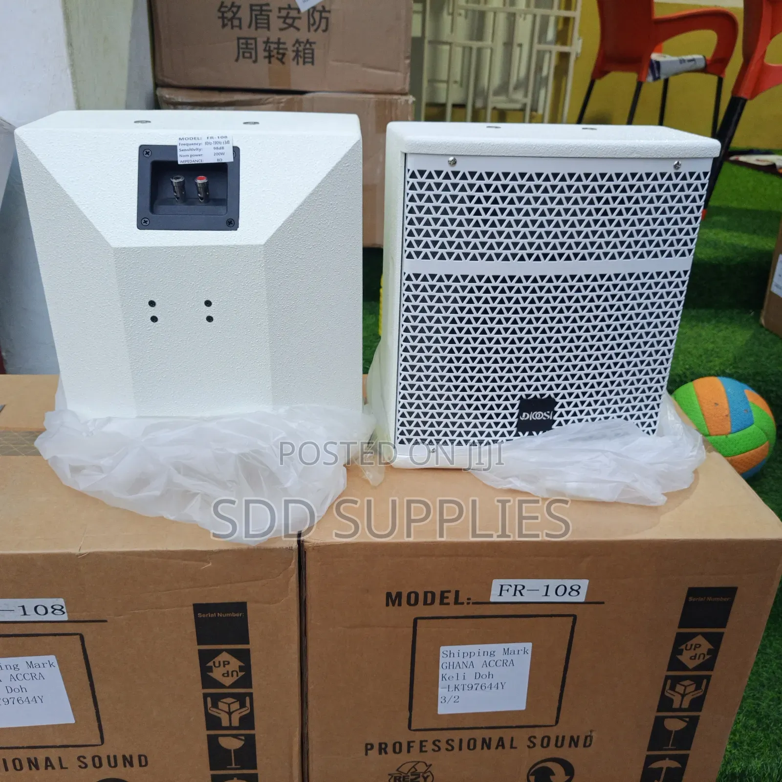 A Pair Of 8 Inch 80 Watts  Conference Wall Speakers
