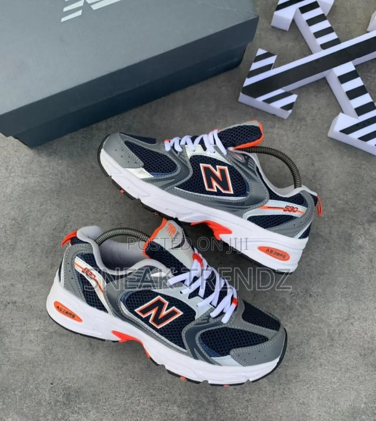 New Balance 530 Black Orange and Black