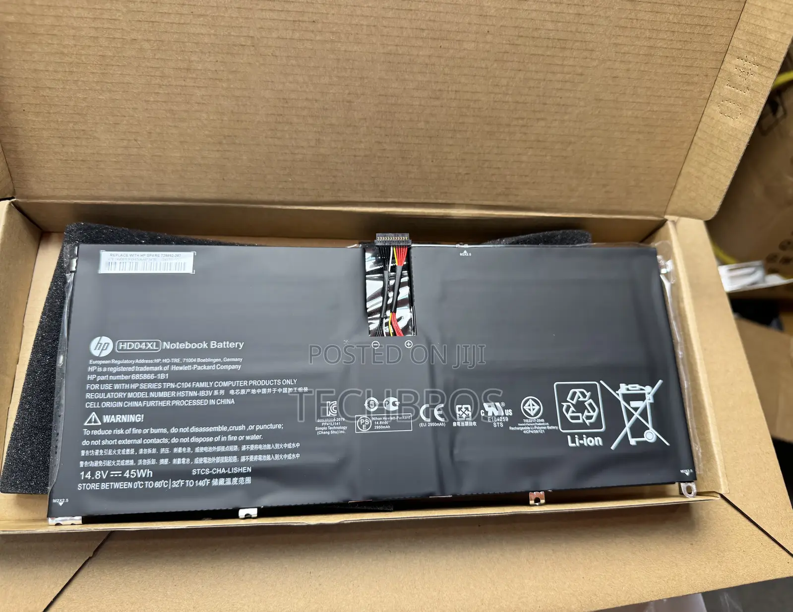 Original Hd04xl Battery For Hp Spectre Xt Ultrabook