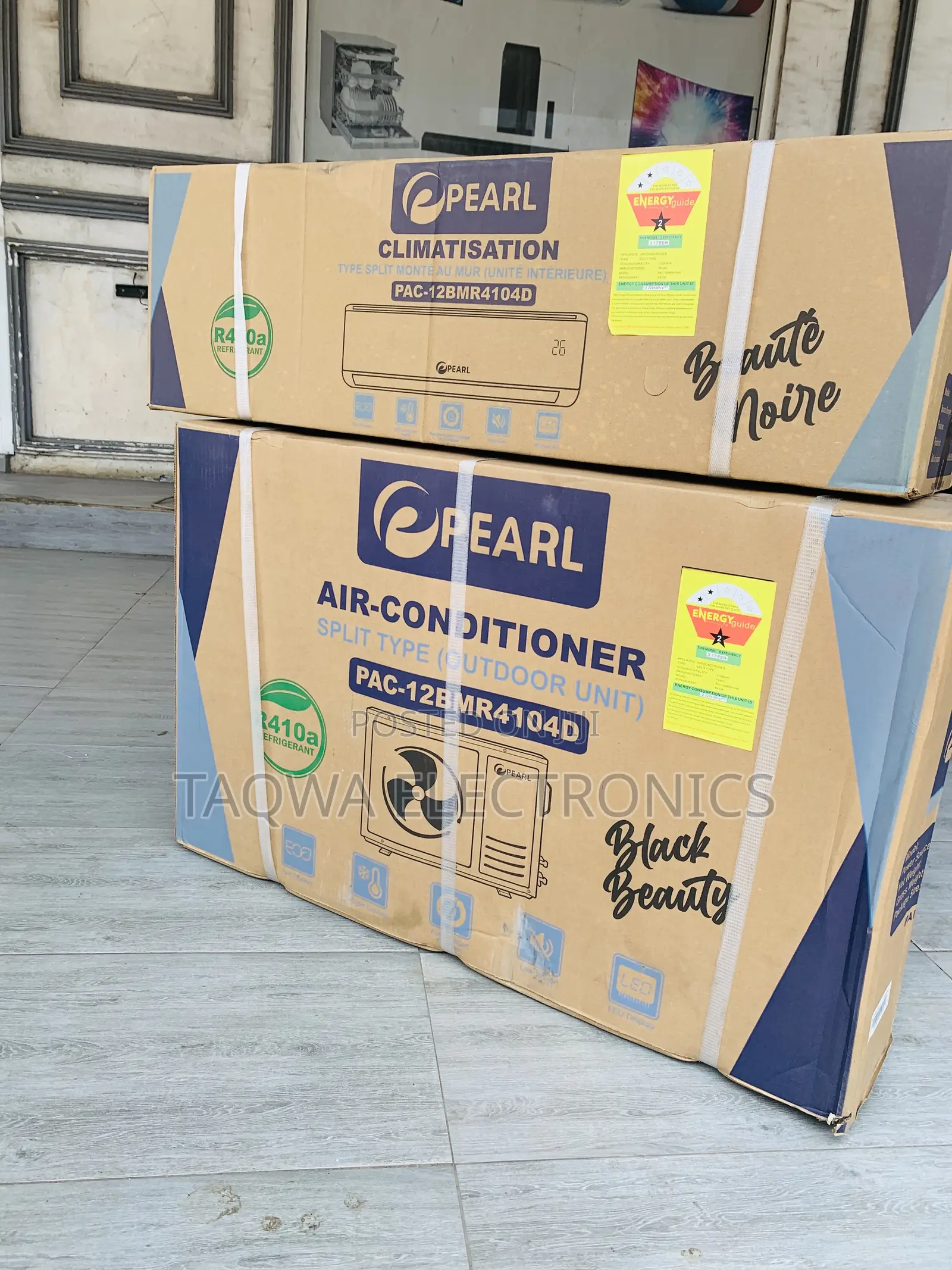 Awesome Pearl Black 1.5hp Air Conditioner