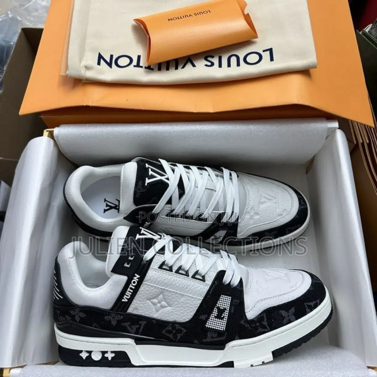 Original Louis Vuitton Lv Black and White