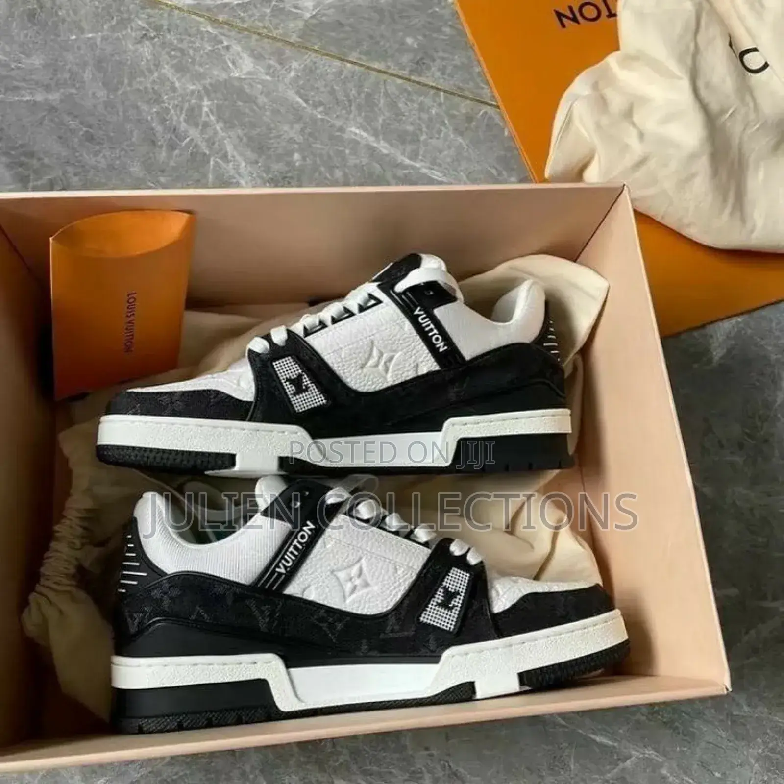 Original Louis Vuitton Lv Black and White