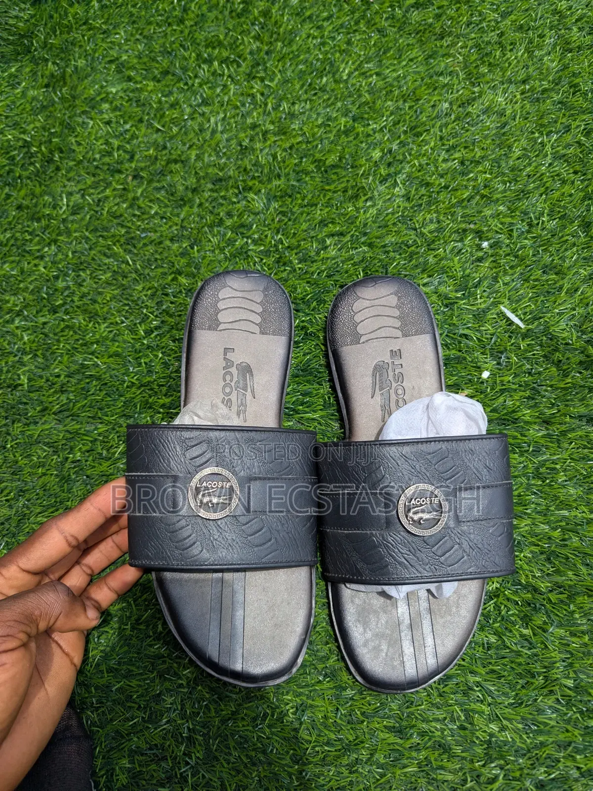 Lacoste Leather Slippers