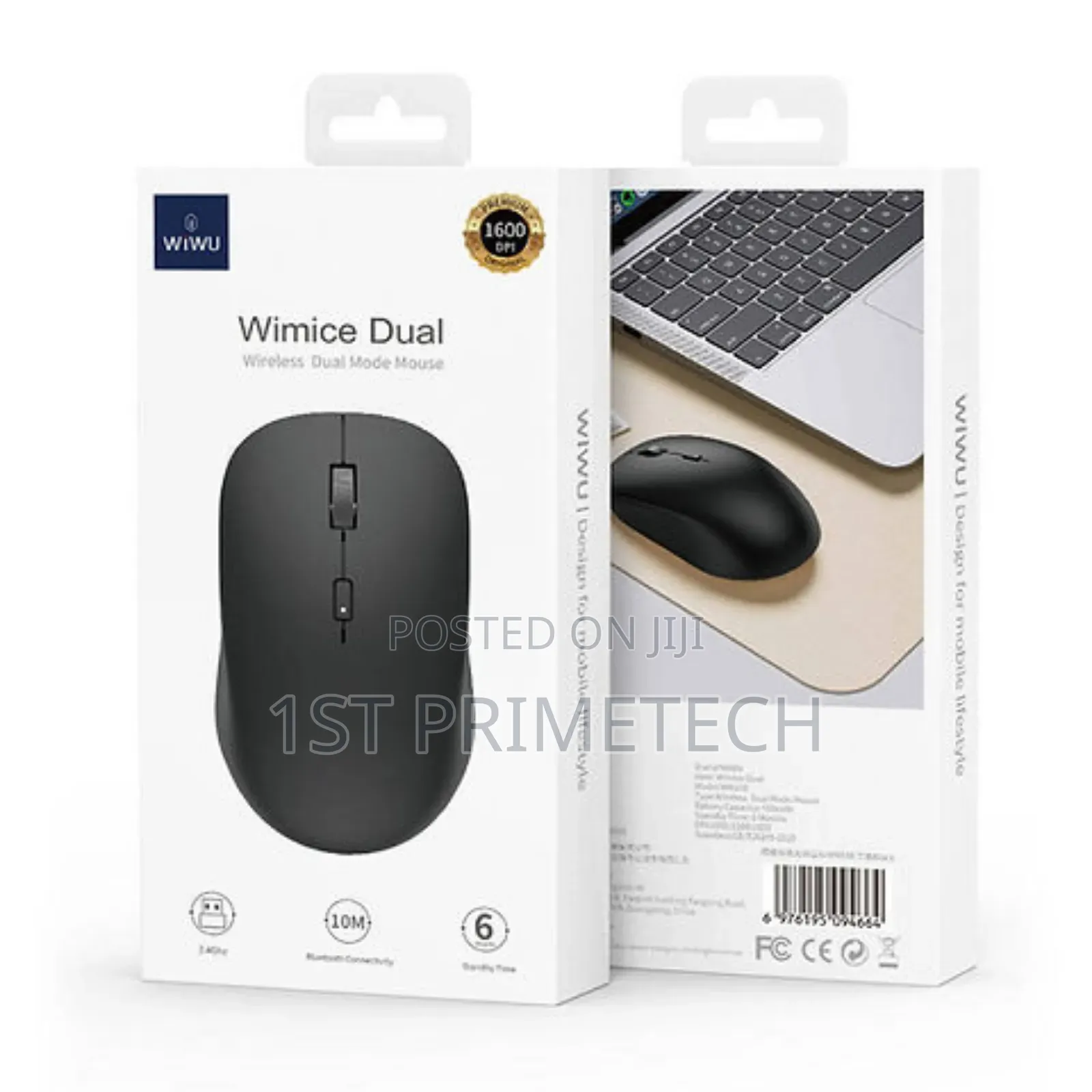 Wiwu Dual Mode Mouse With Bluetooth and 2.4g Wireless Mouse