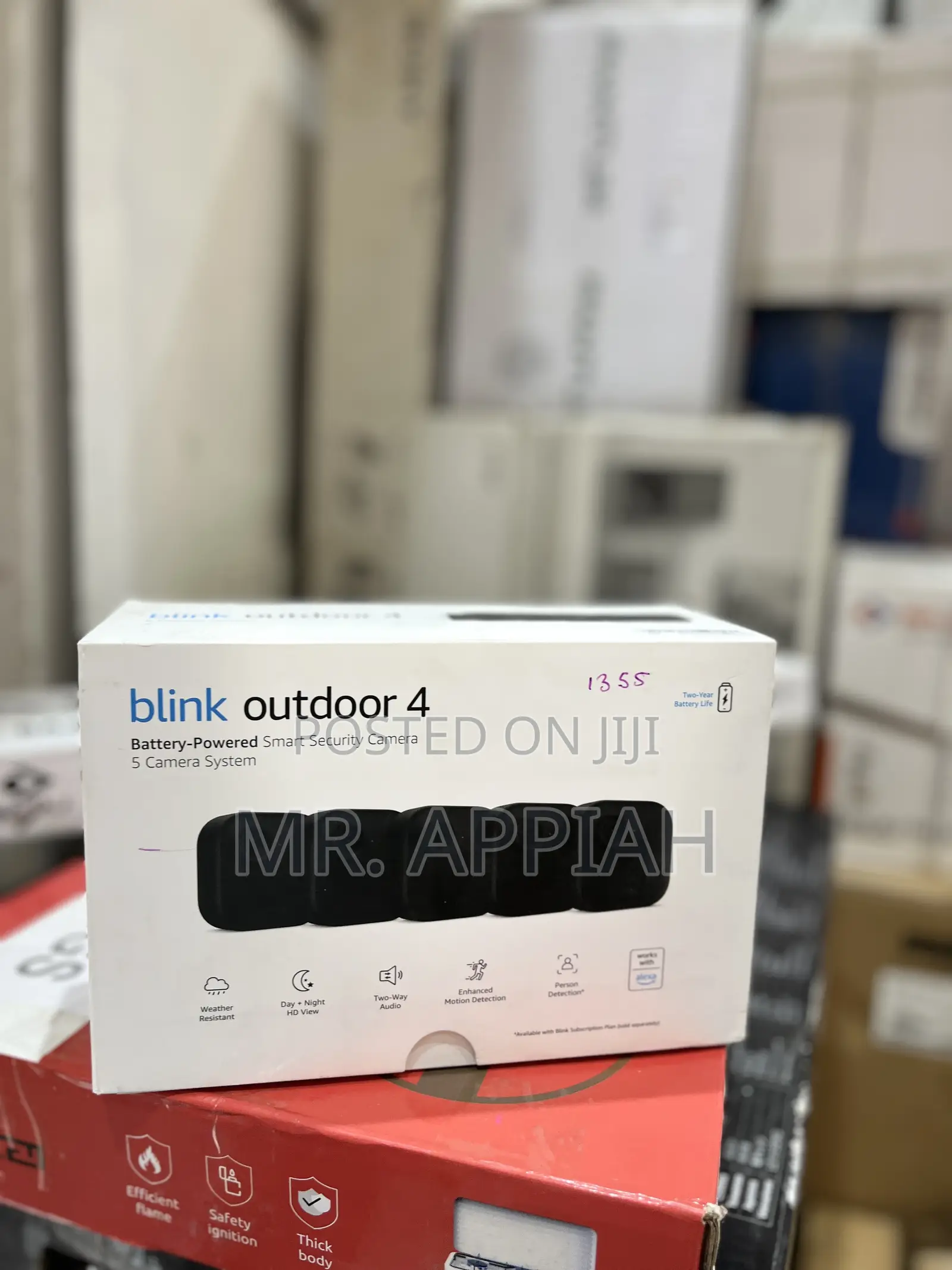 Blink Outdoor 4 (Newest Model), Wireless Smart Security Camera(Black).