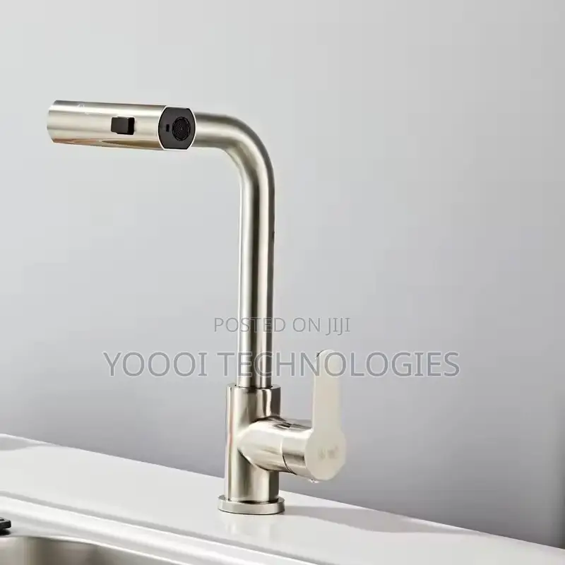 Gun Grey Hot& Cold Kitchen Pullout Faucet Tap