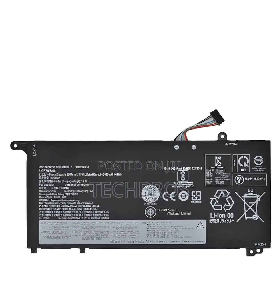 Original Battery For Thinkbook 14 /15 Gen 2-4/ Thinkbook 15(L19c3pda)