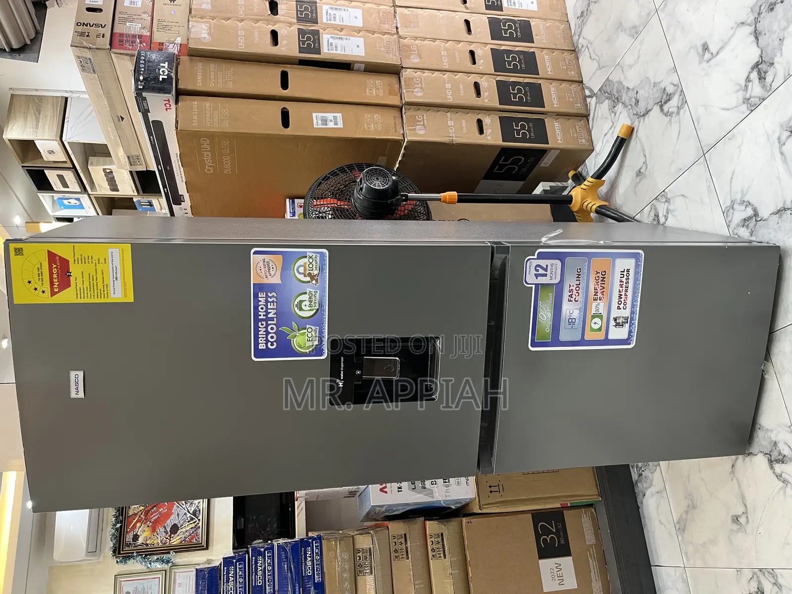 Nasco 296l 3-Star Bottom Freezer Fridge W/ Water Dispenser [Nasd2-36d]