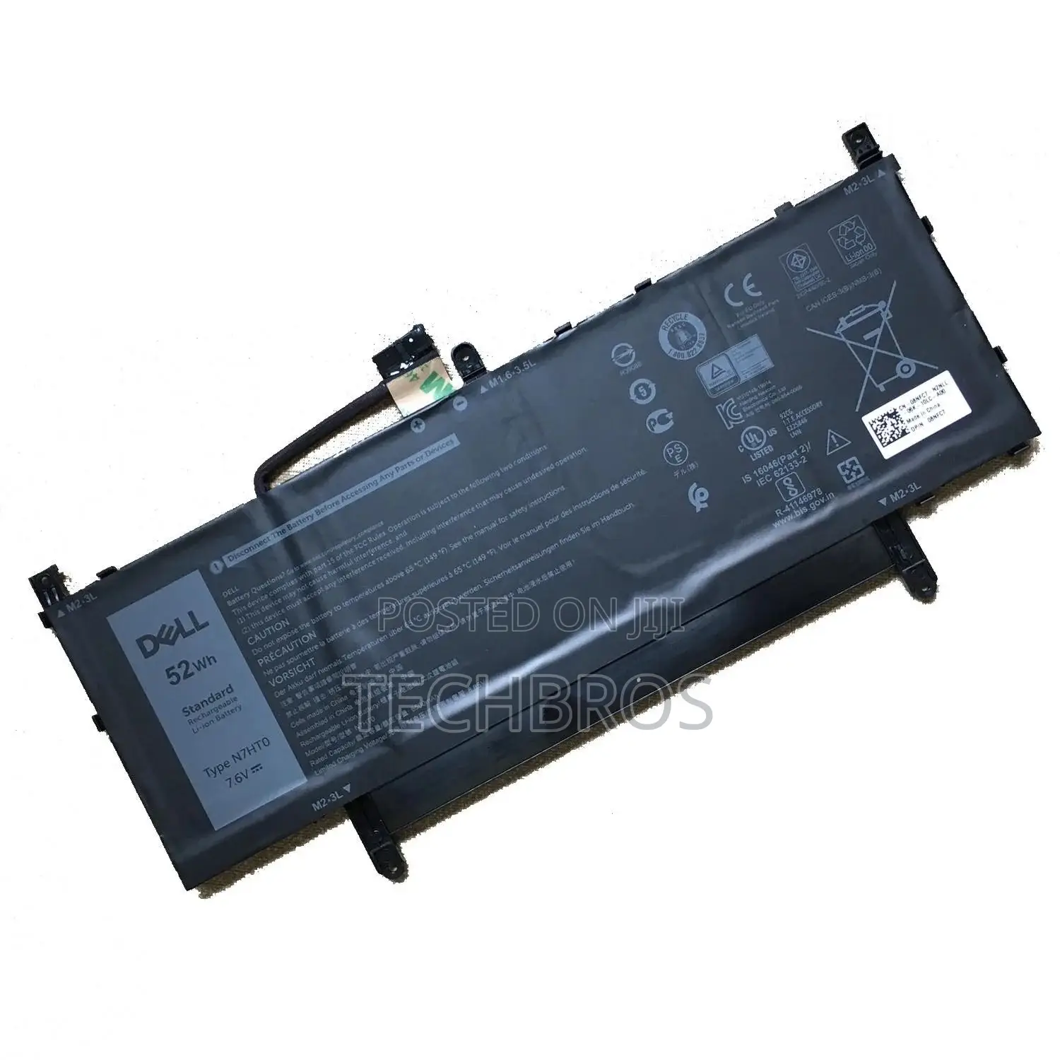 Original N7ht0 Laptop Battery For Latitude 15 9510 9520 2-in-1