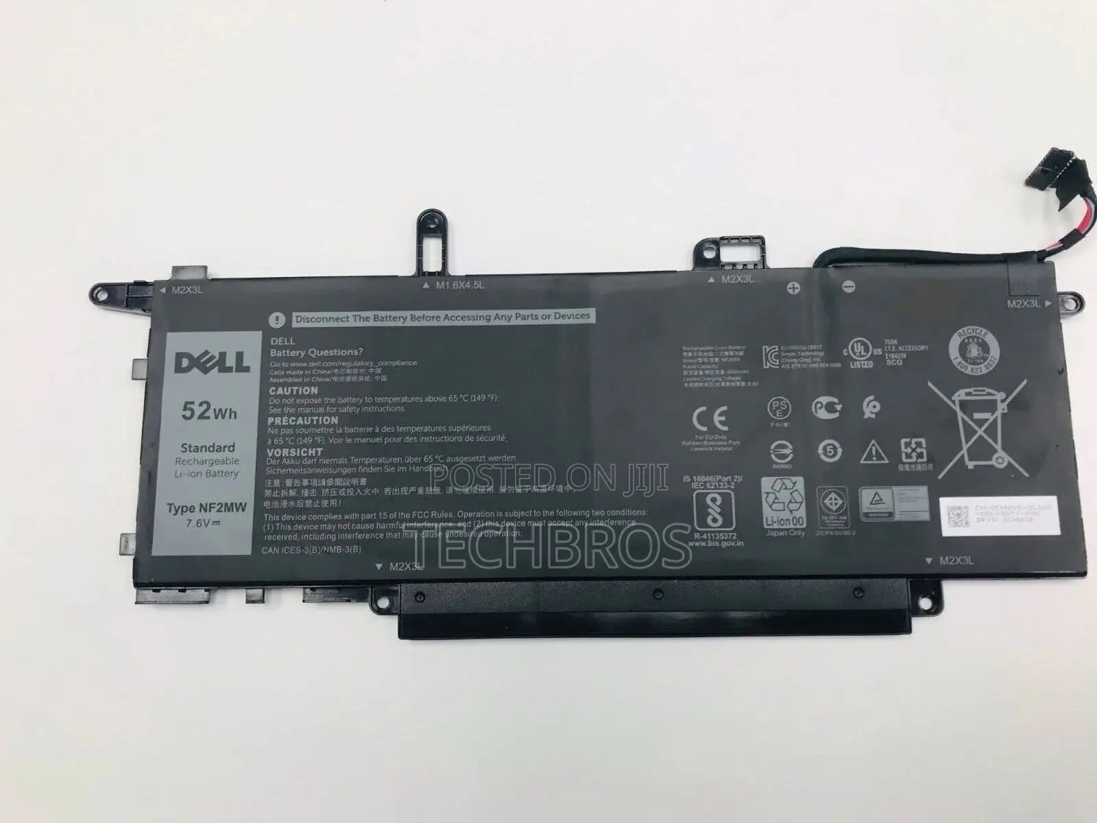 Original Dell D7270/Nf2mw Laptop Battery Latitude 7400/7270