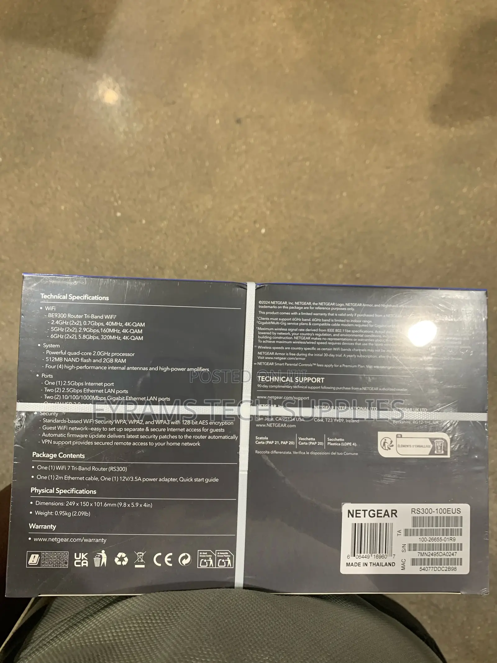 Netgear Nighthawk Rs300 Tri-Band Router Wifi 7