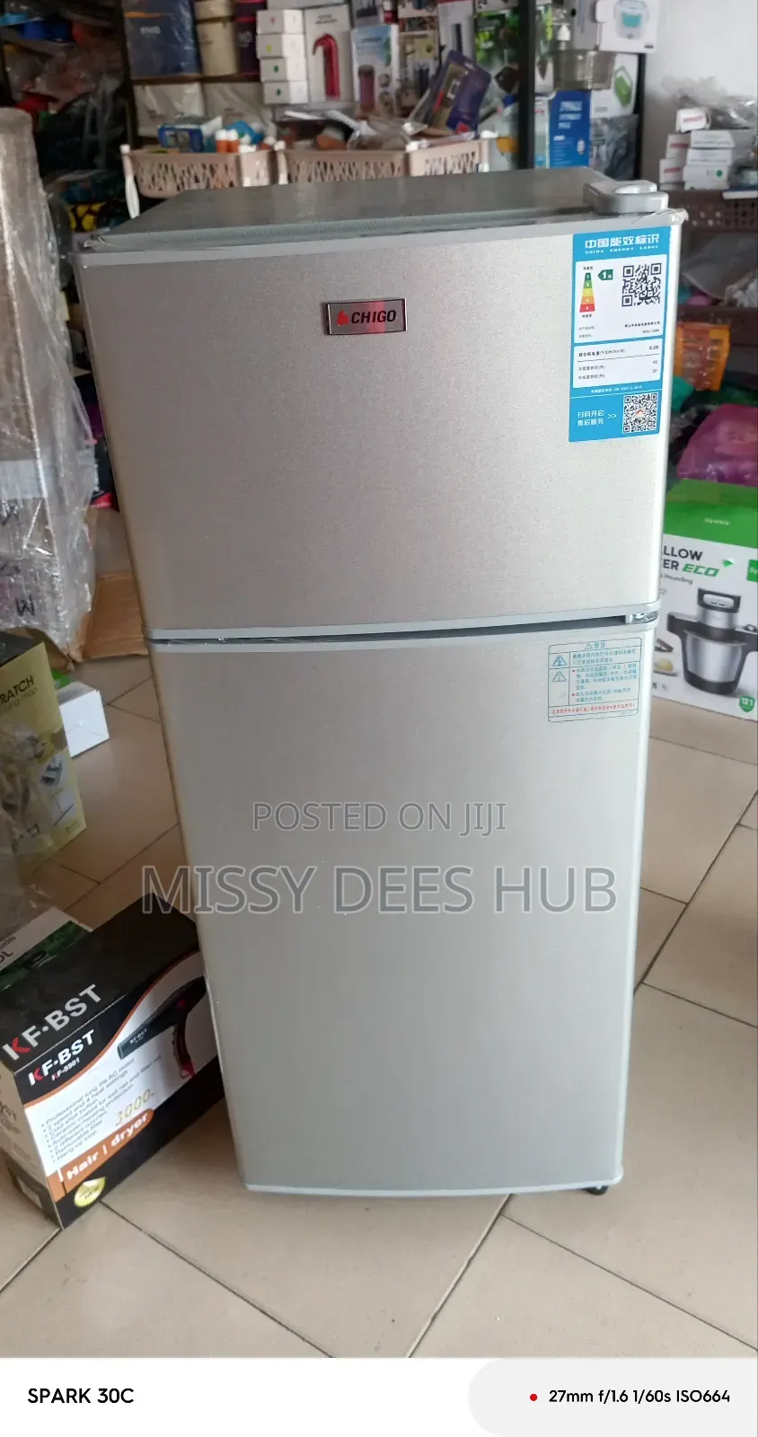 88l Double Door Refrigerator From Chigo