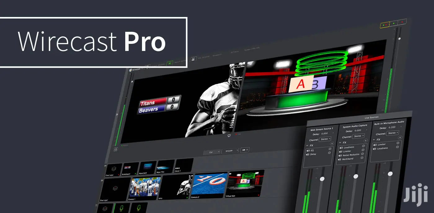 Wirecast Pro 16 |Live Video Streaming Software | for Win/Mac