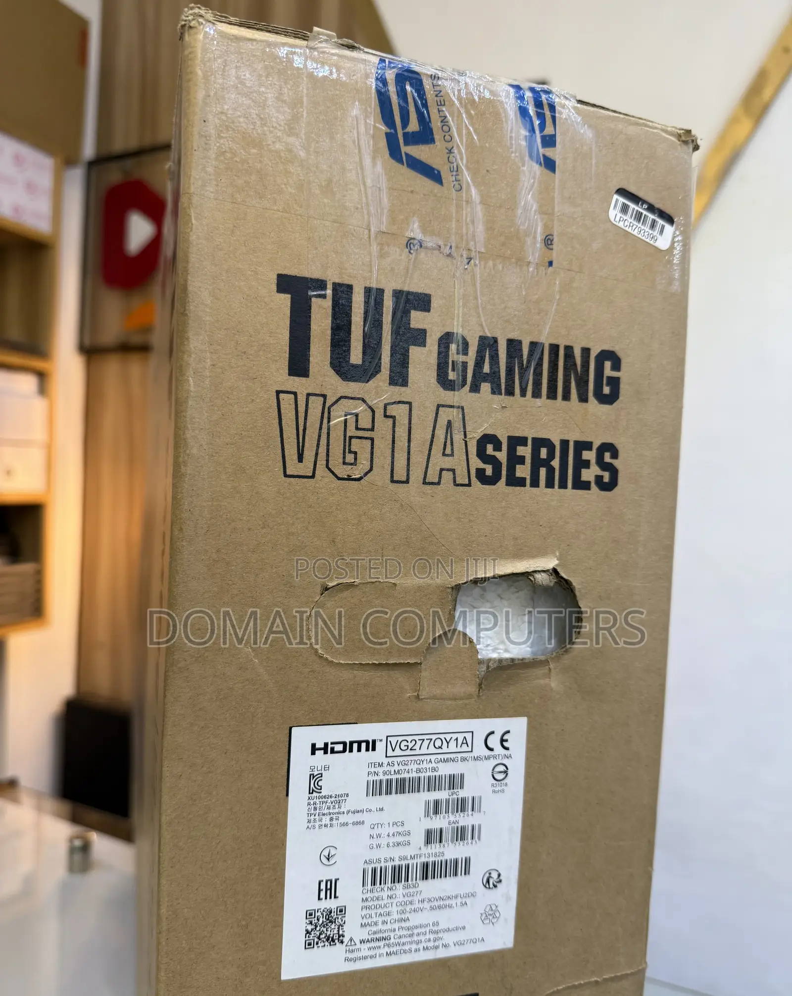 Asus Tuf Gaming Monitor 27 Inches