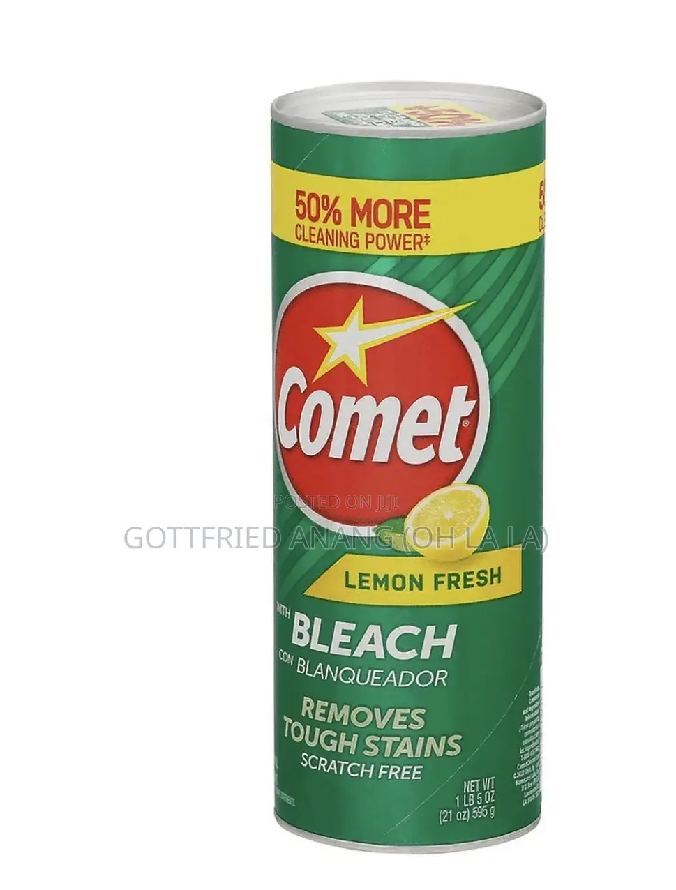 Comet Lemon Fresh Powder Cleanser With Bleach 21 Oz |