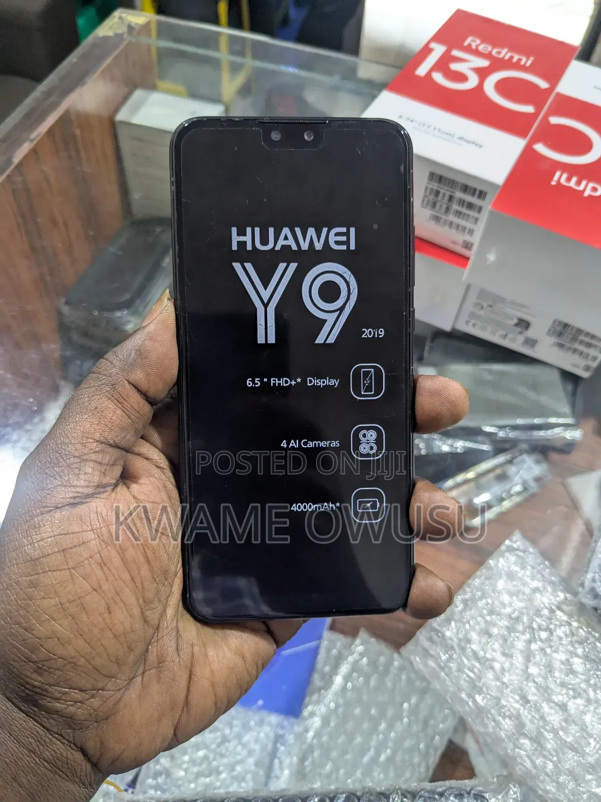 New Huawei Y9 2019 128 GB Black