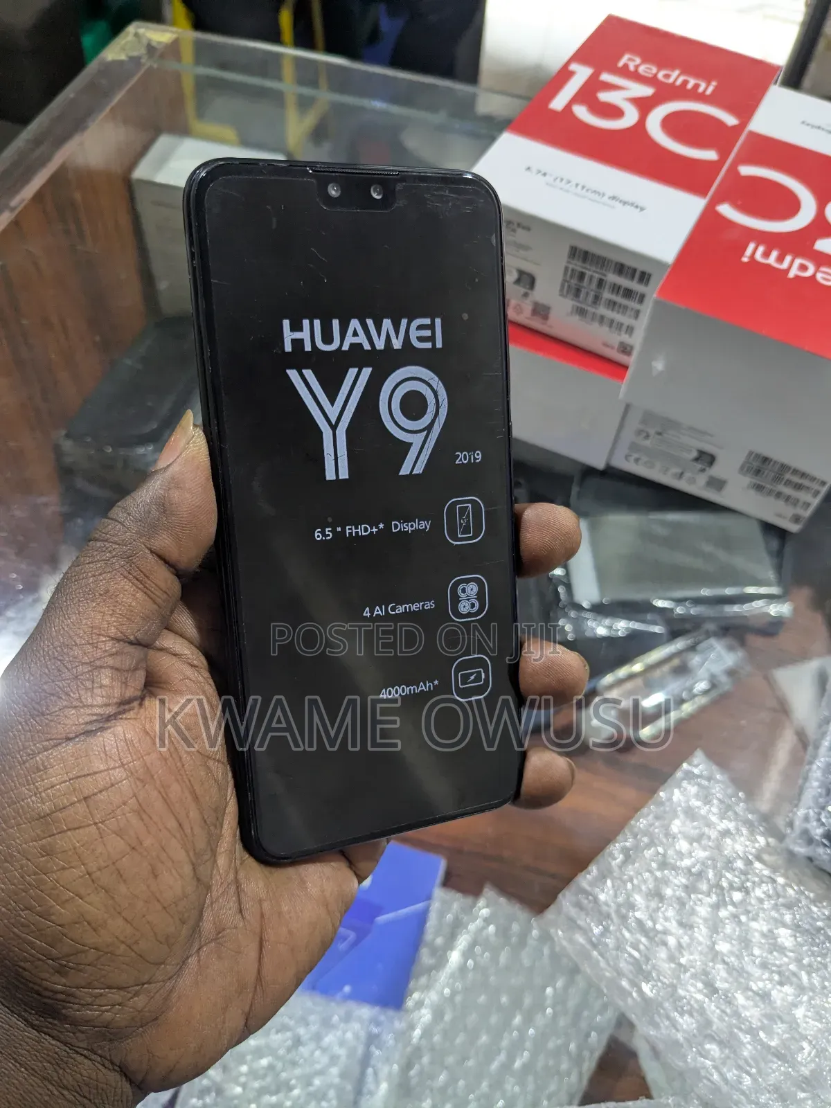 New Huawei Y9 2019 128 GB Black
