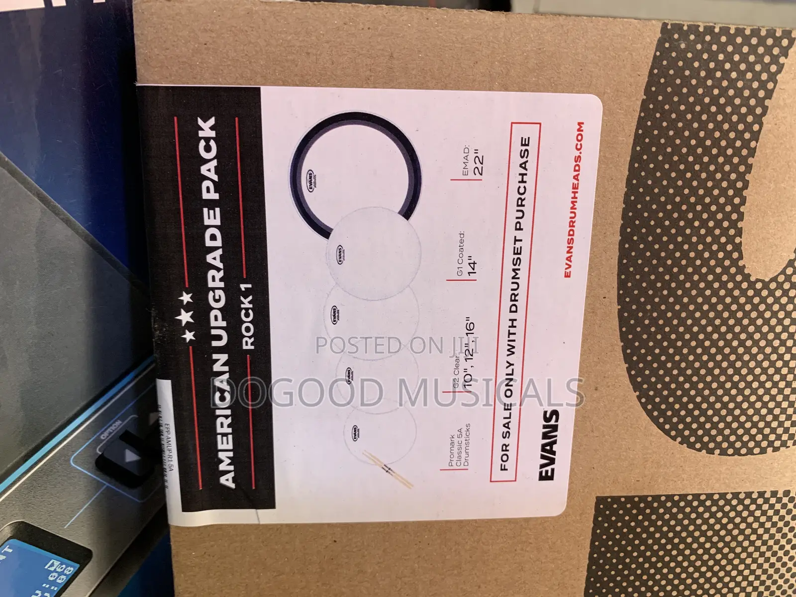 Evans Drumheads(Vellums)5-set