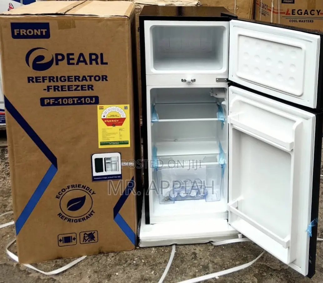 Sealed in Box Pearl Pf-108t-10j Double Door Electric Fridge.