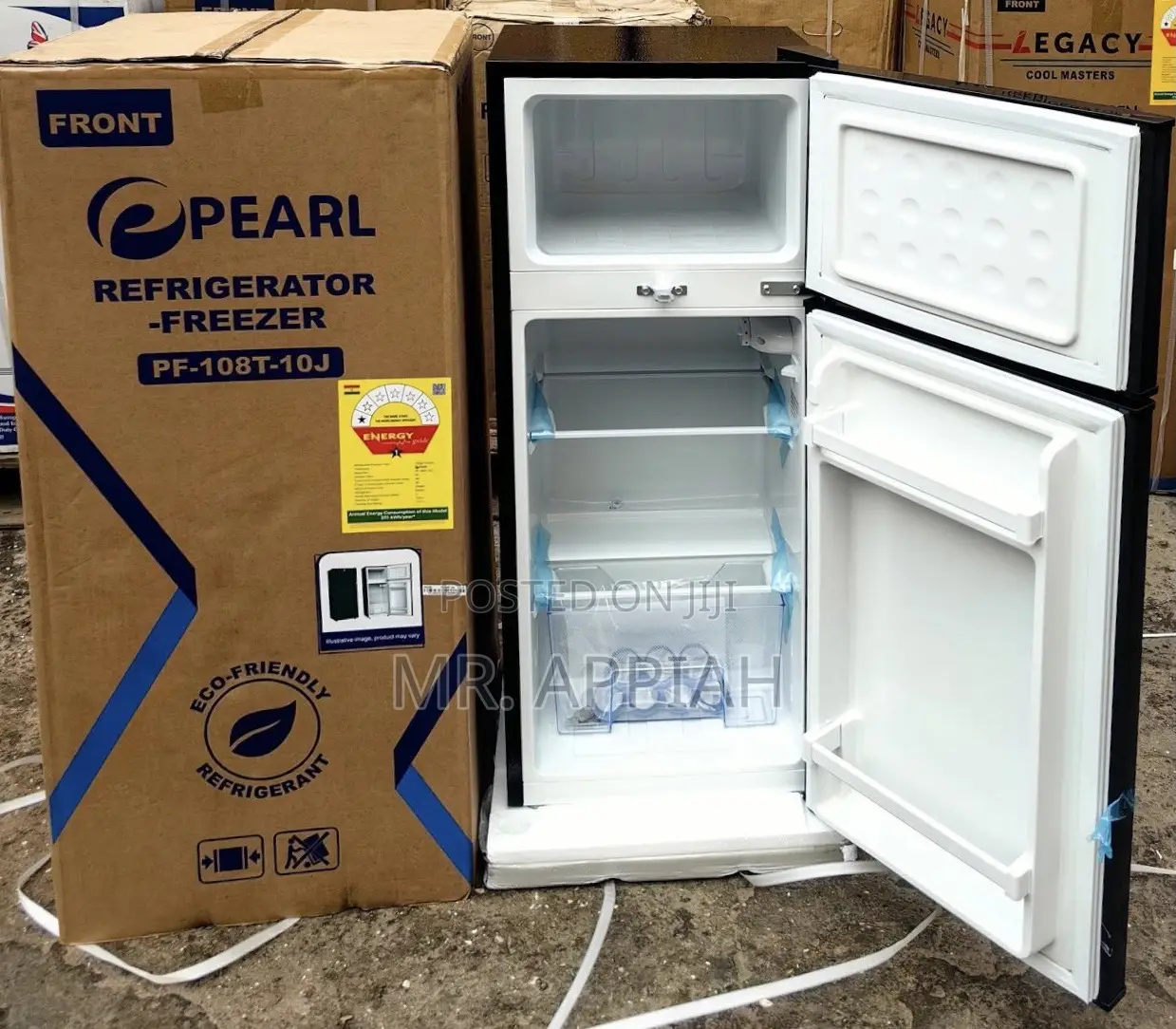 Sealed in Box Pearl Pf-108t-10j Double Door Electric Fridge.