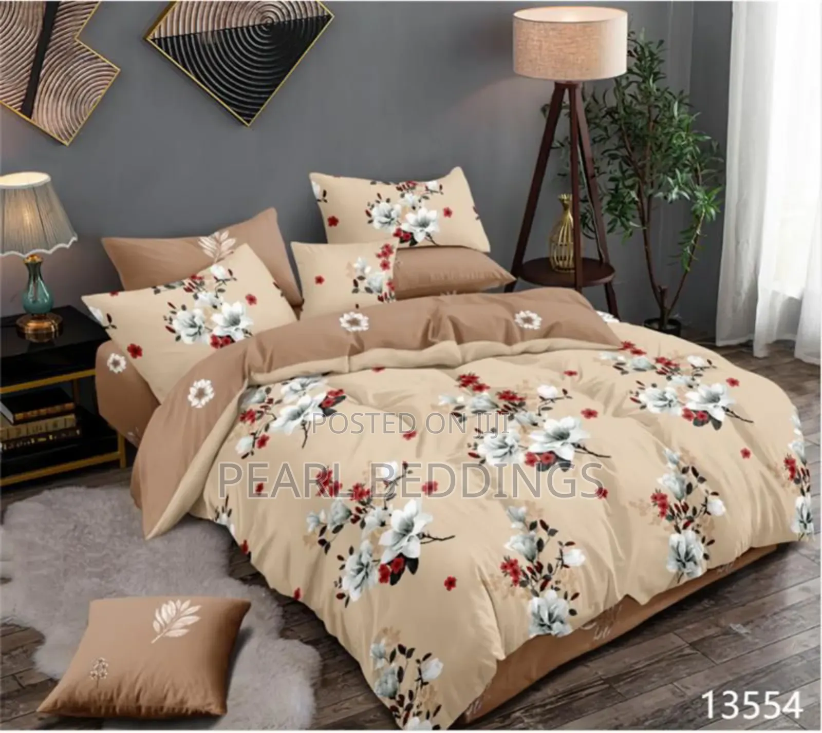 Luxurious 100% Cotton 7pcs Reversible Duvet Set Available in Stock