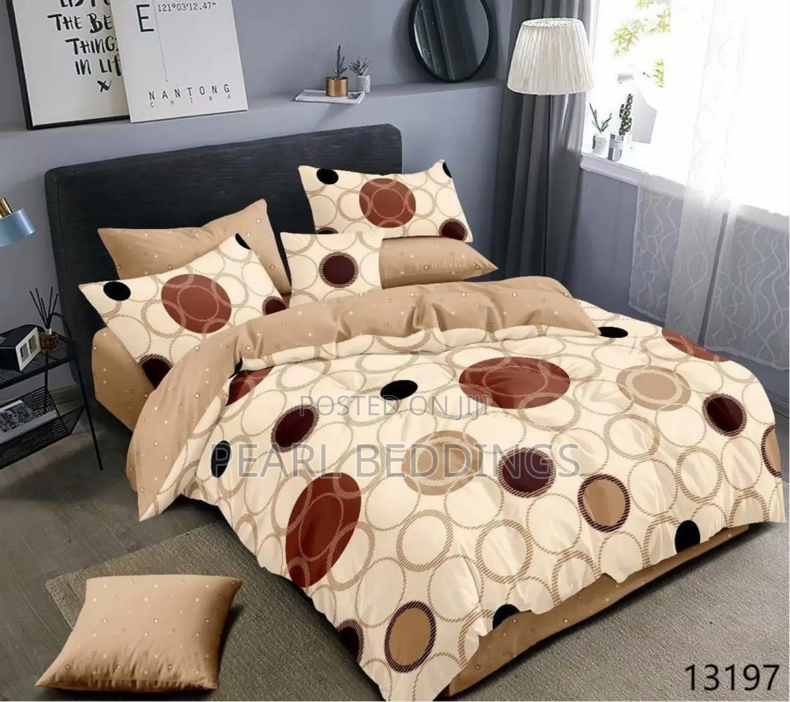 Luxurious 100% Cotton 7pcs Reversible Duvet Set Available in Stock