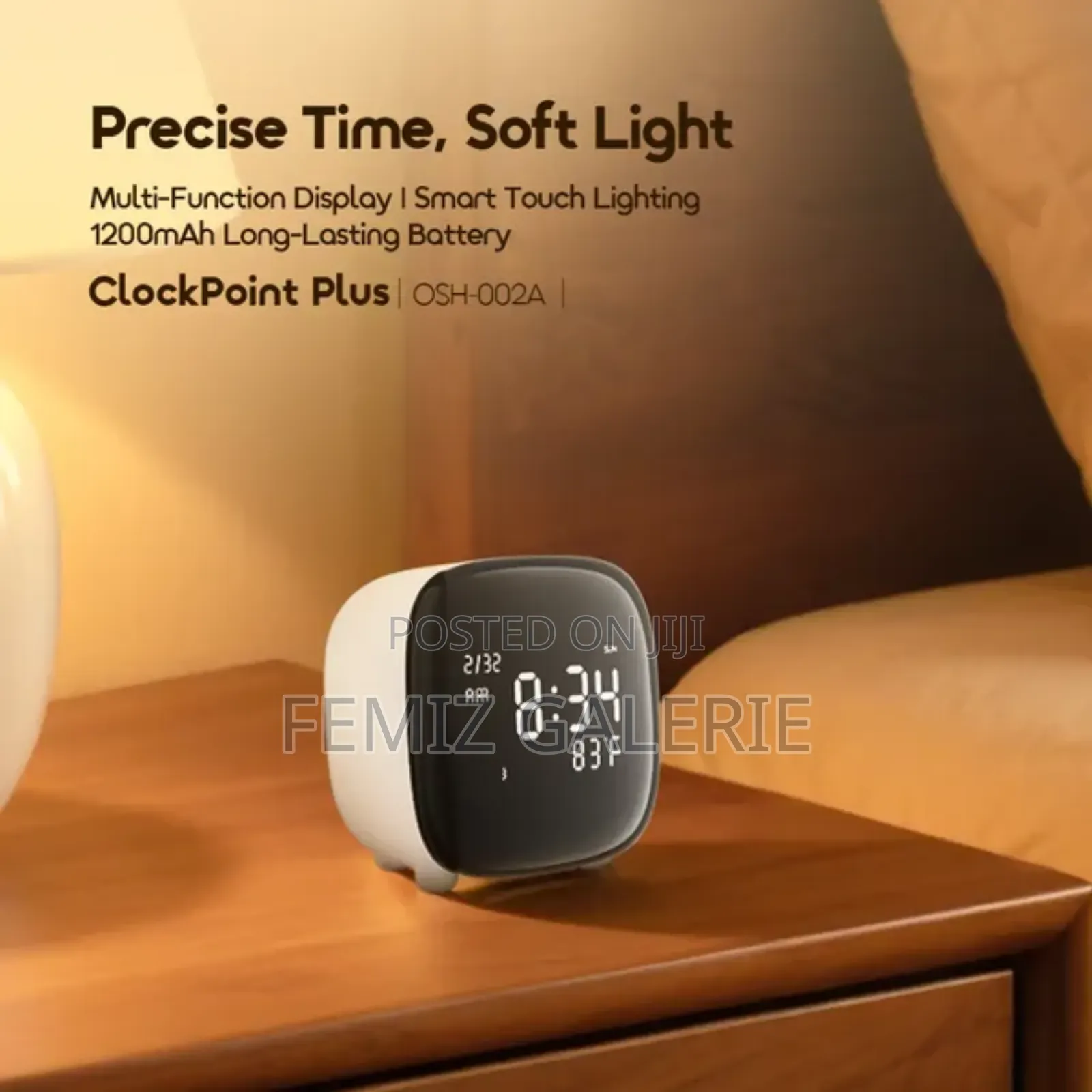 Oraimo Clockpoint Plus Multi-Use Rechargeable Digital Clock