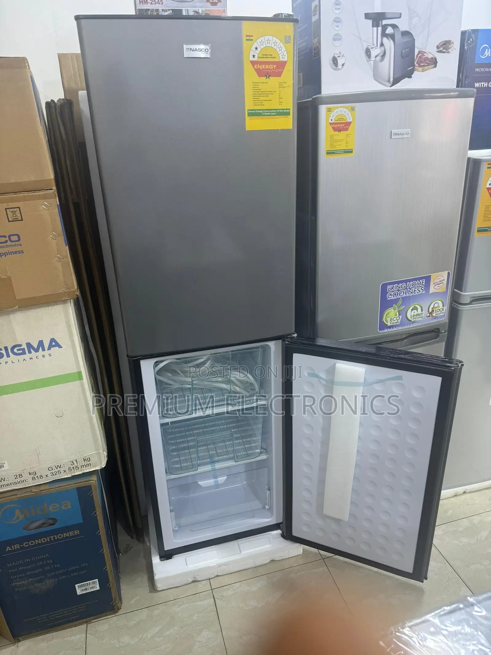 Nasco 196ltr Bottom Freezer Refrigerator Nasd2-24fl