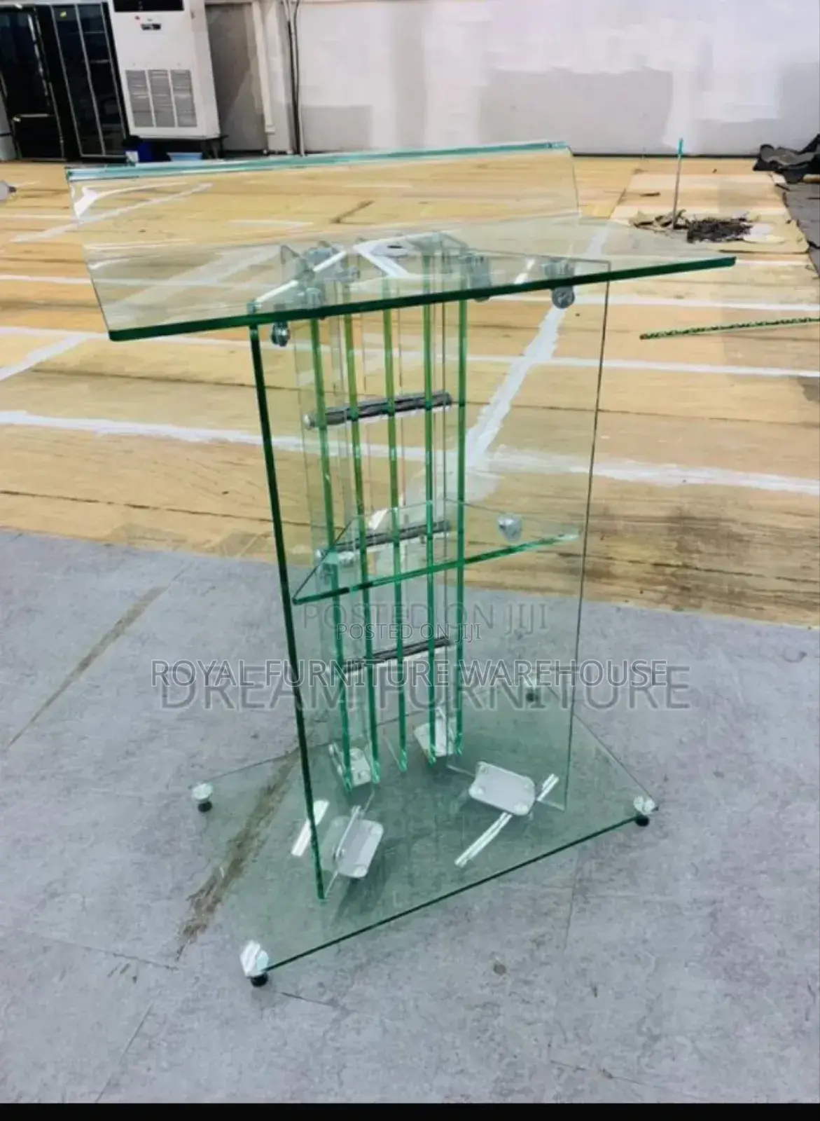 High Quality Tempered Glass Preaching Lectern Podium Pulpit