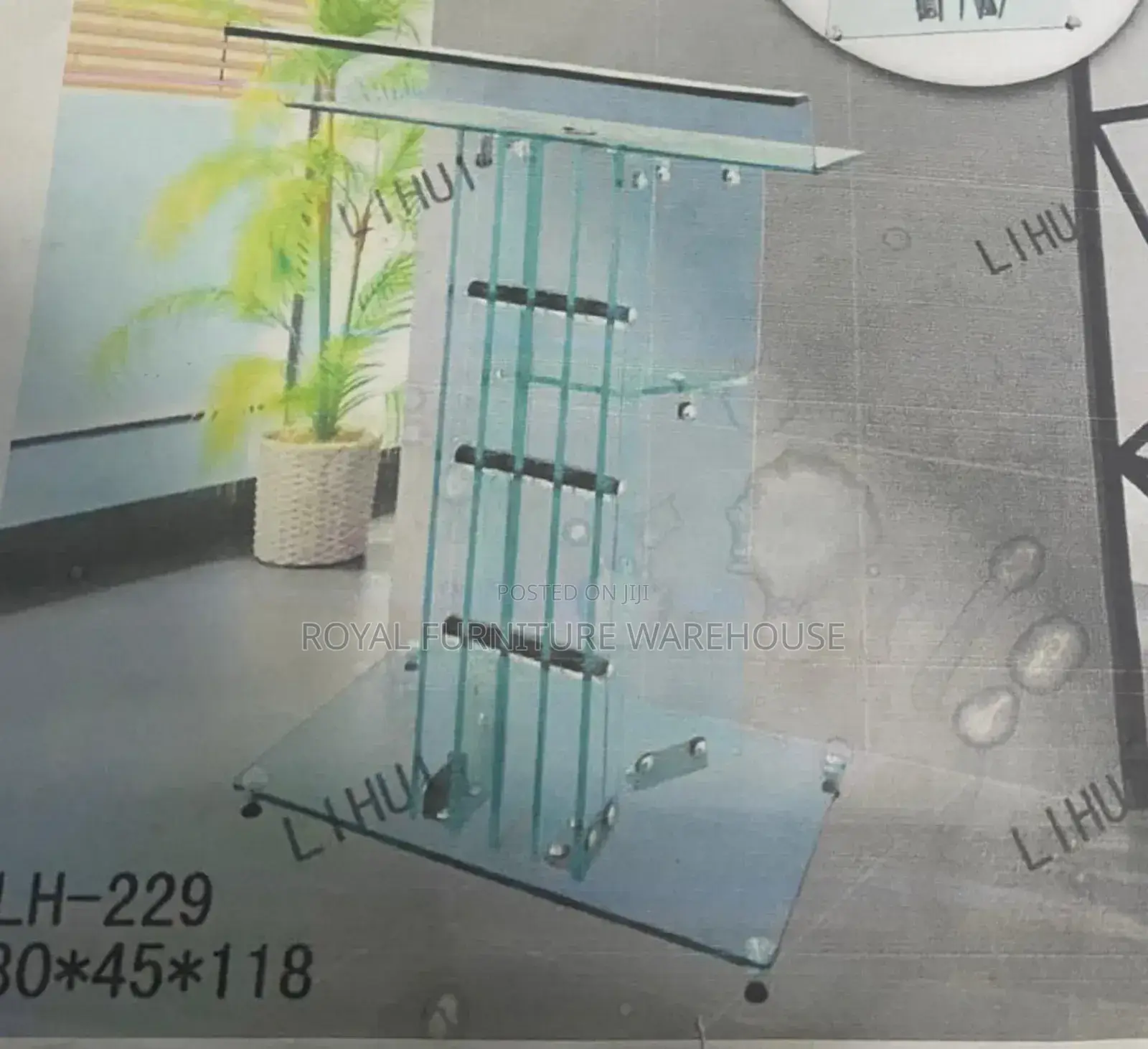 High Quality Tempered Glass Preaching Lectern Podium Pulpit